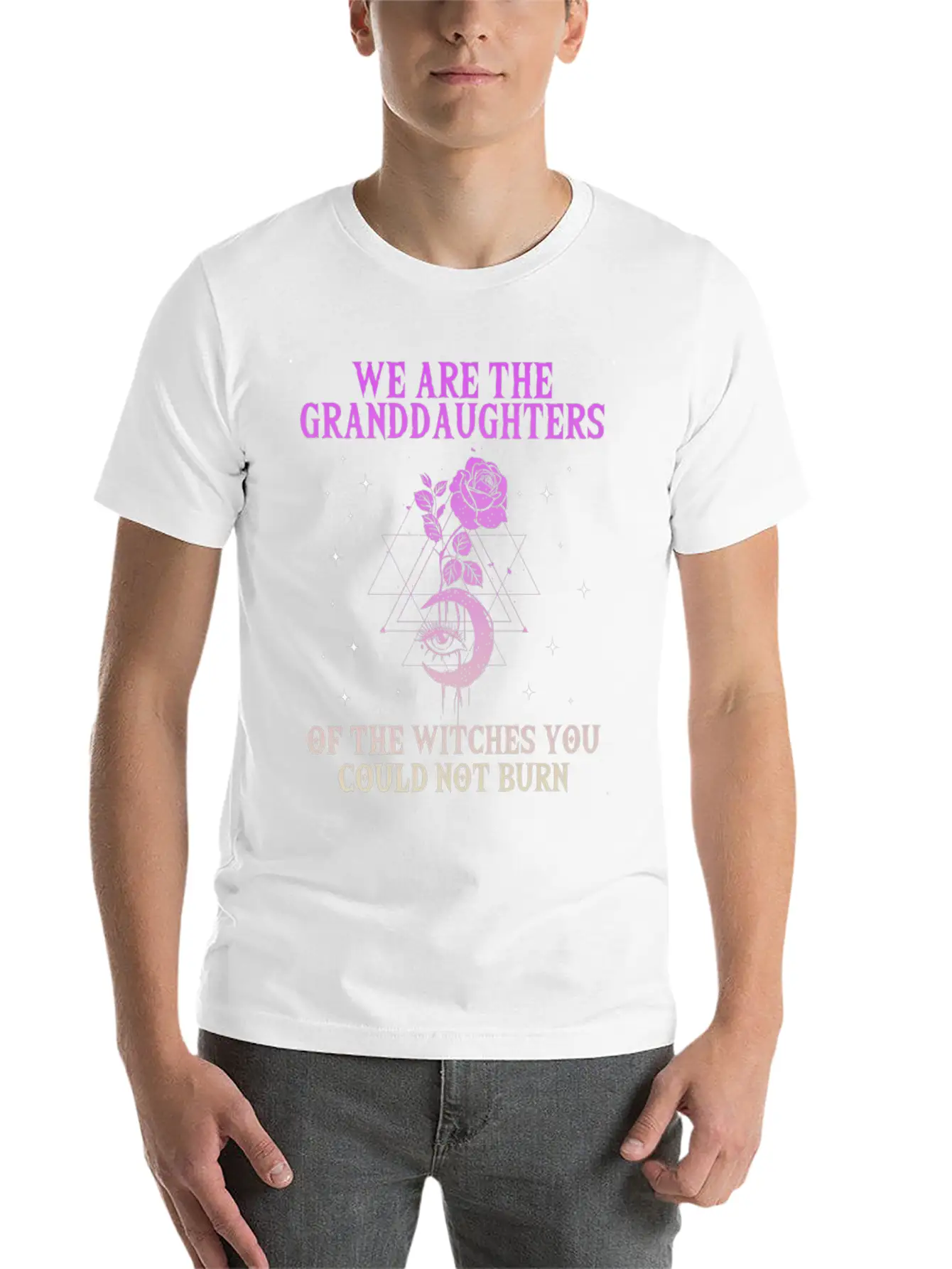 We Are The Granddaughters Of The Witches You Could Basic Graphic T-Shirt – Daily Comfort In Soft Cotton