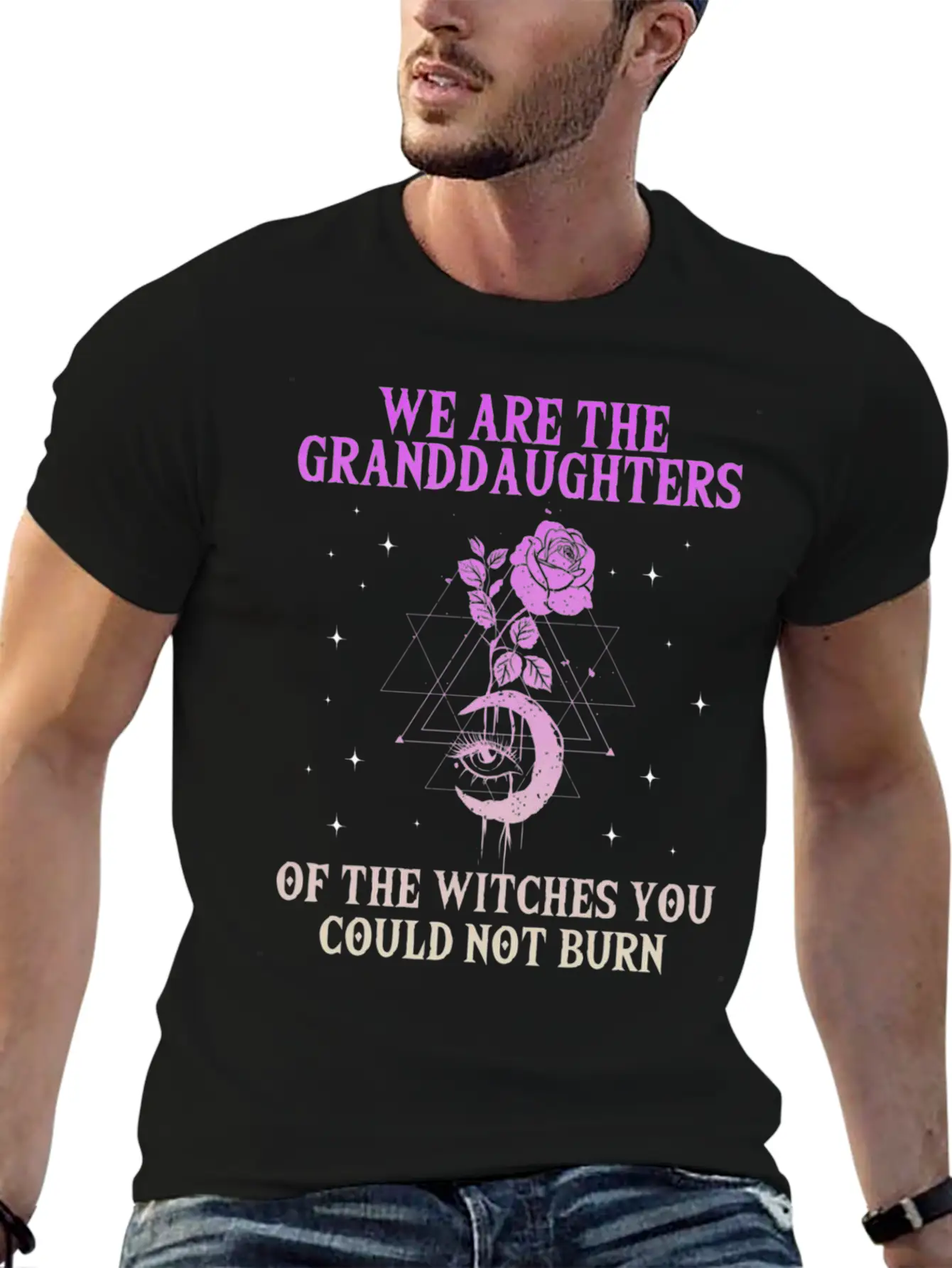 We Are The Granddaughters Of The Witches You Could Basic Graphic T-Shirt – Daily Comfort In Soft Cotton
