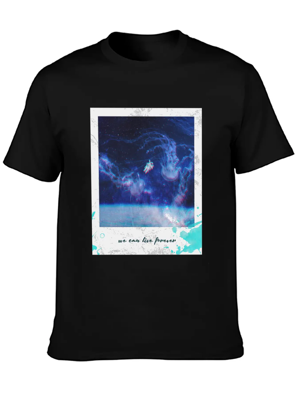 We Can Live Longer Astronaut Breathable Graphic T-Shirt – Perfect For Casual Days