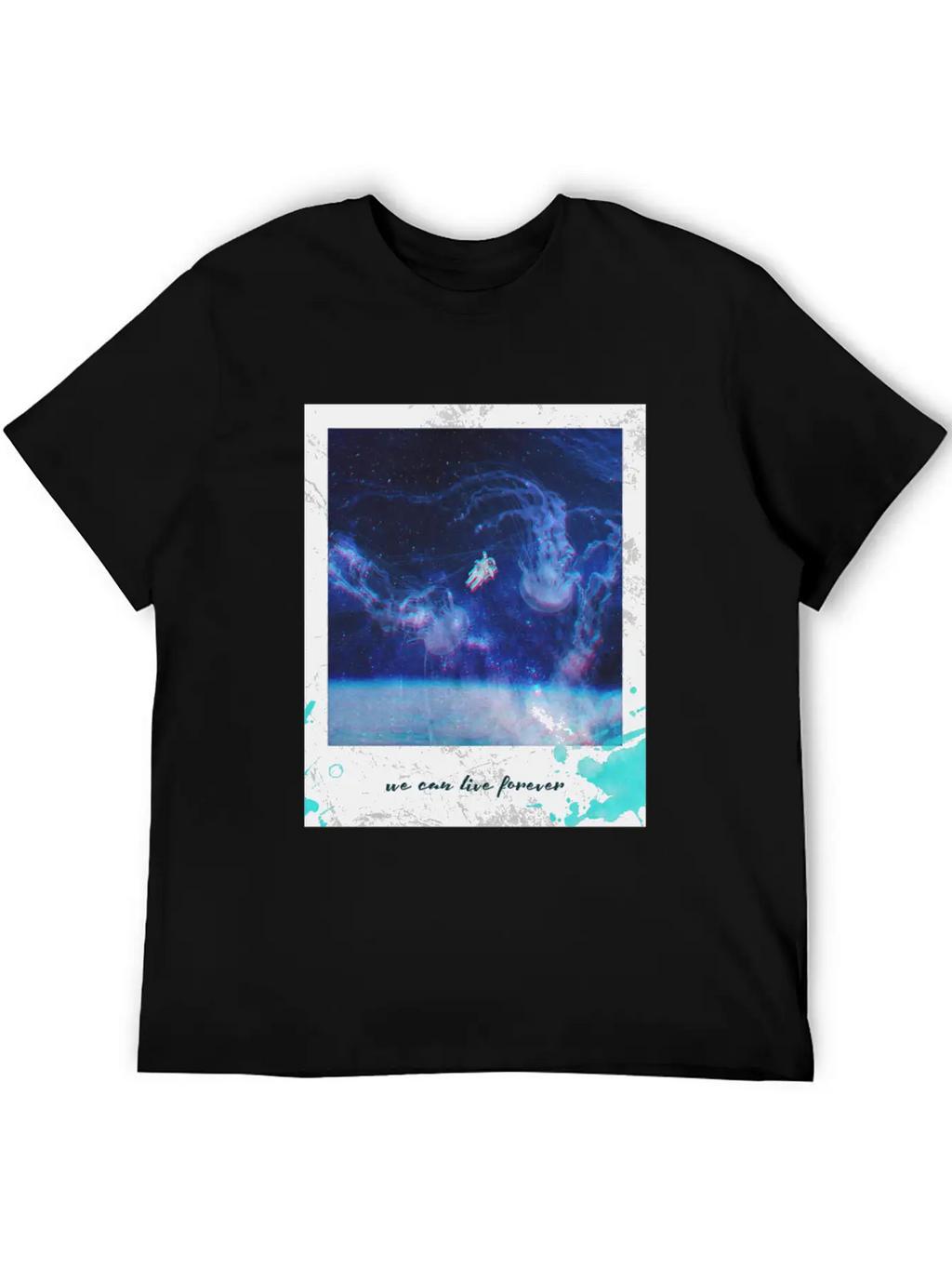 We Can Live Longer Astronaut Breathable Graphic T-Shirt – Perfect For Casual Days