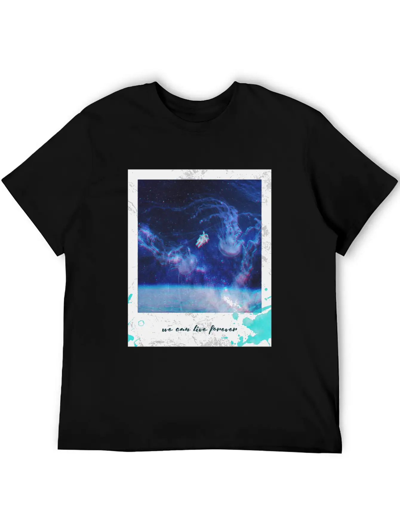 We Can Live Longer Astronaut Breathable Graphic T-Shirt – Perfect For Casual Days