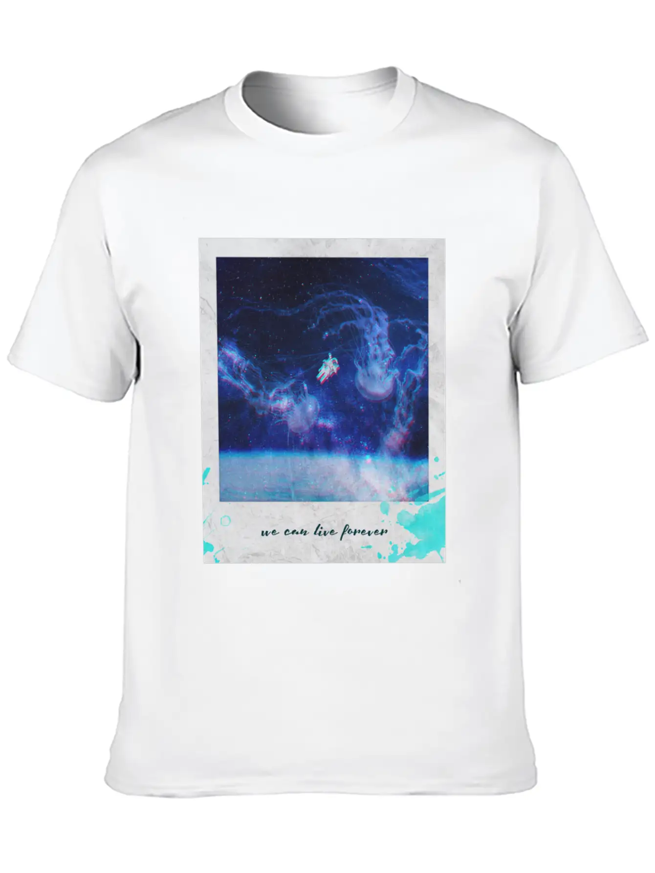 We Can Live Longer Astronaut Breathable Graphic T-Shirt – Perfect For Casual Days