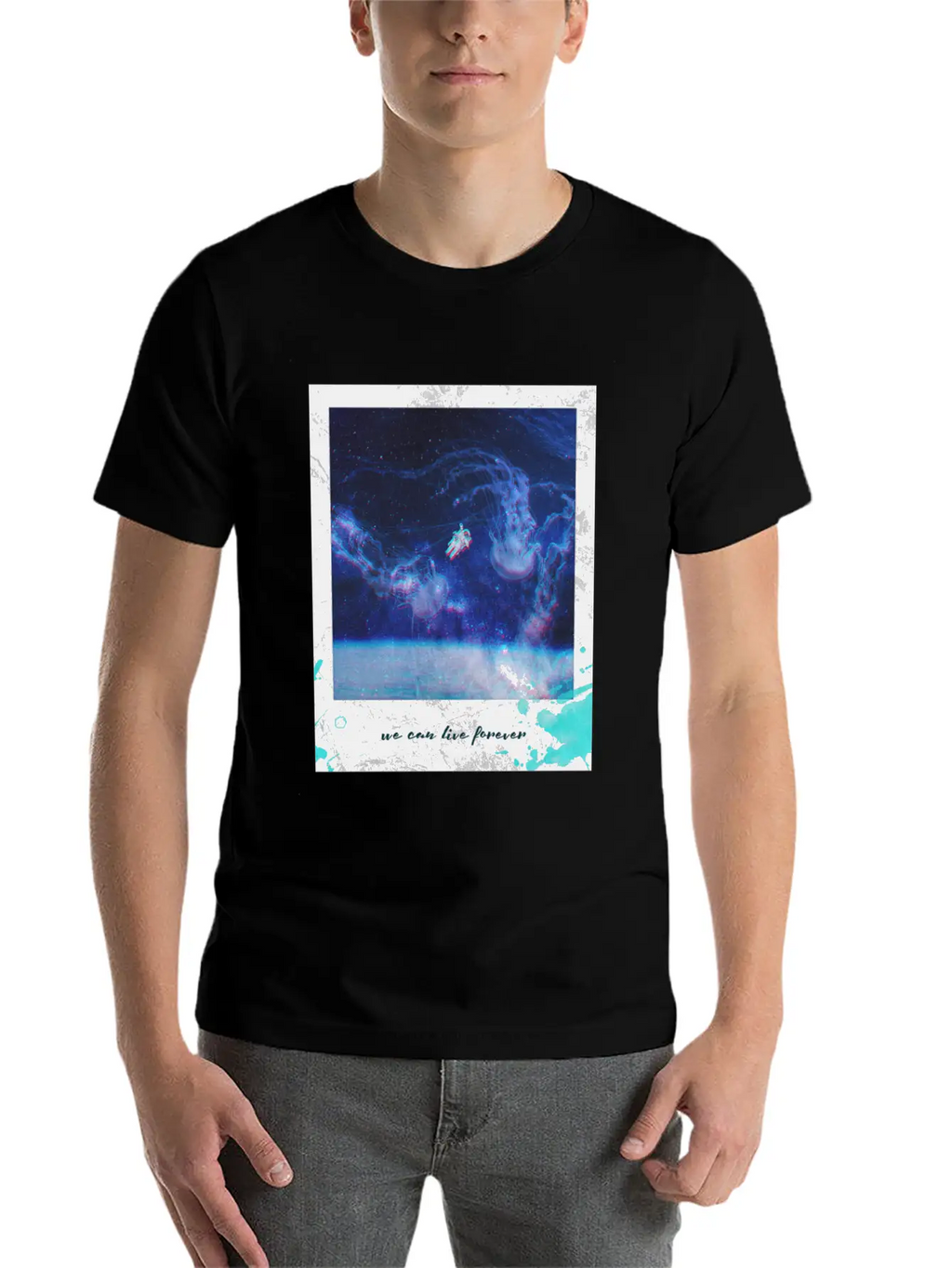 We Can Live Longer Astronaut Breathable Graphic T-Shirt – Perfect For Casual Days