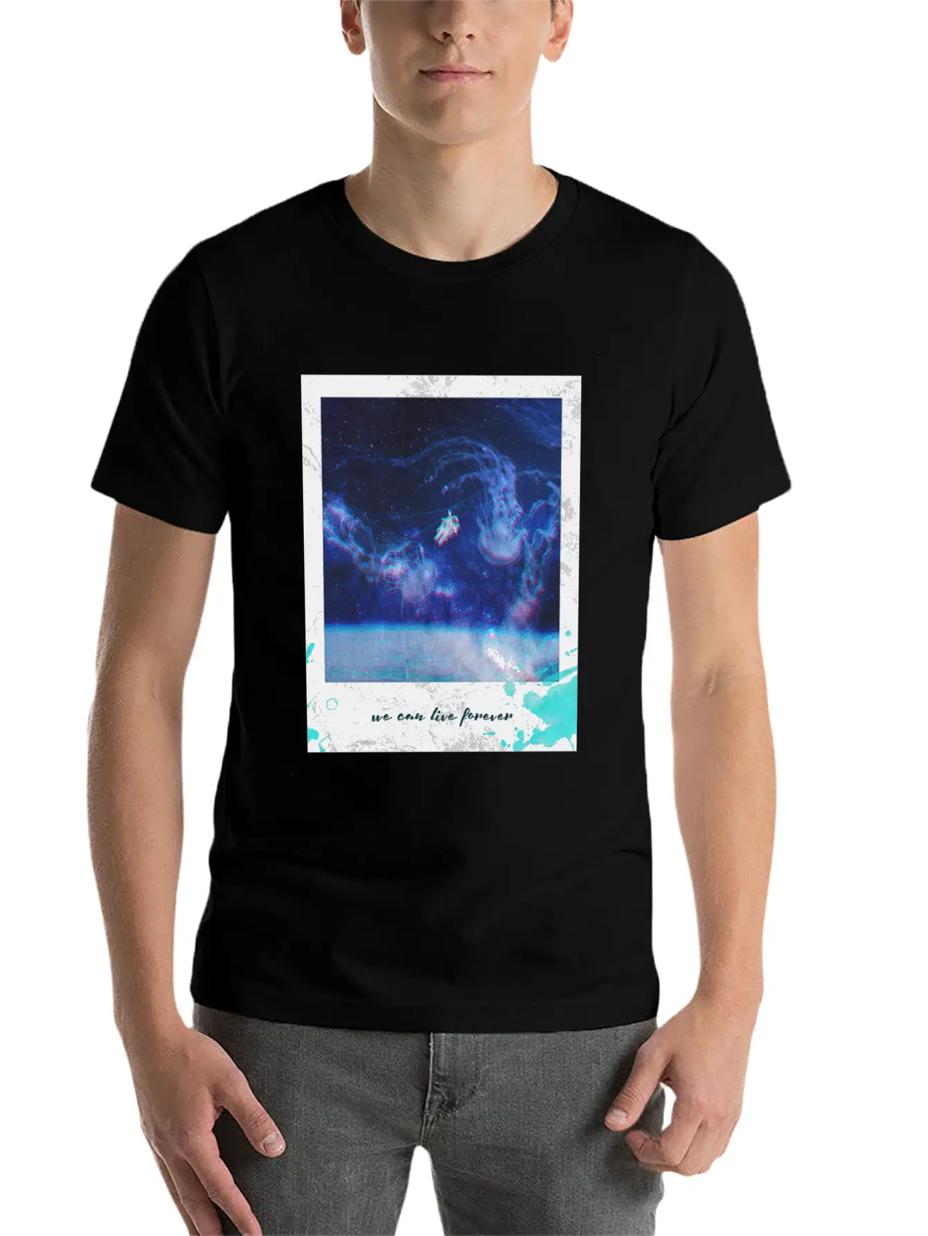 We Can Live Longer Astronaut Breathable Graphic T-Shirt – Perfect For Casual Days