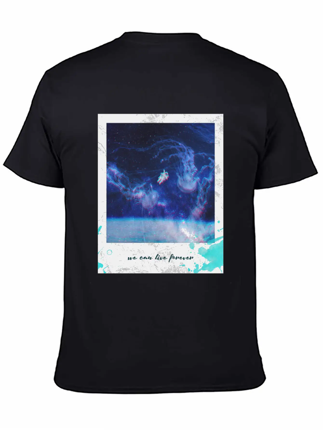 We Can Live Longer Astronaut Breathable Graphic T-Shirt – Perfect For Casual Days