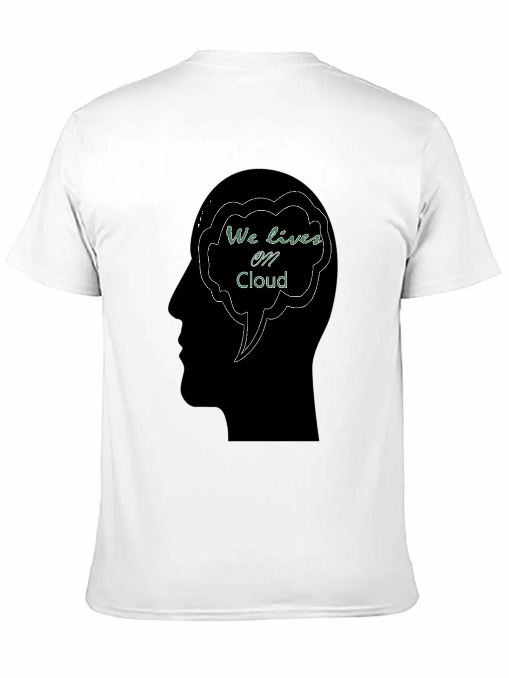 We Lives On Cloud Essential Cotton Tee For Daily Outfits – Unisex Style