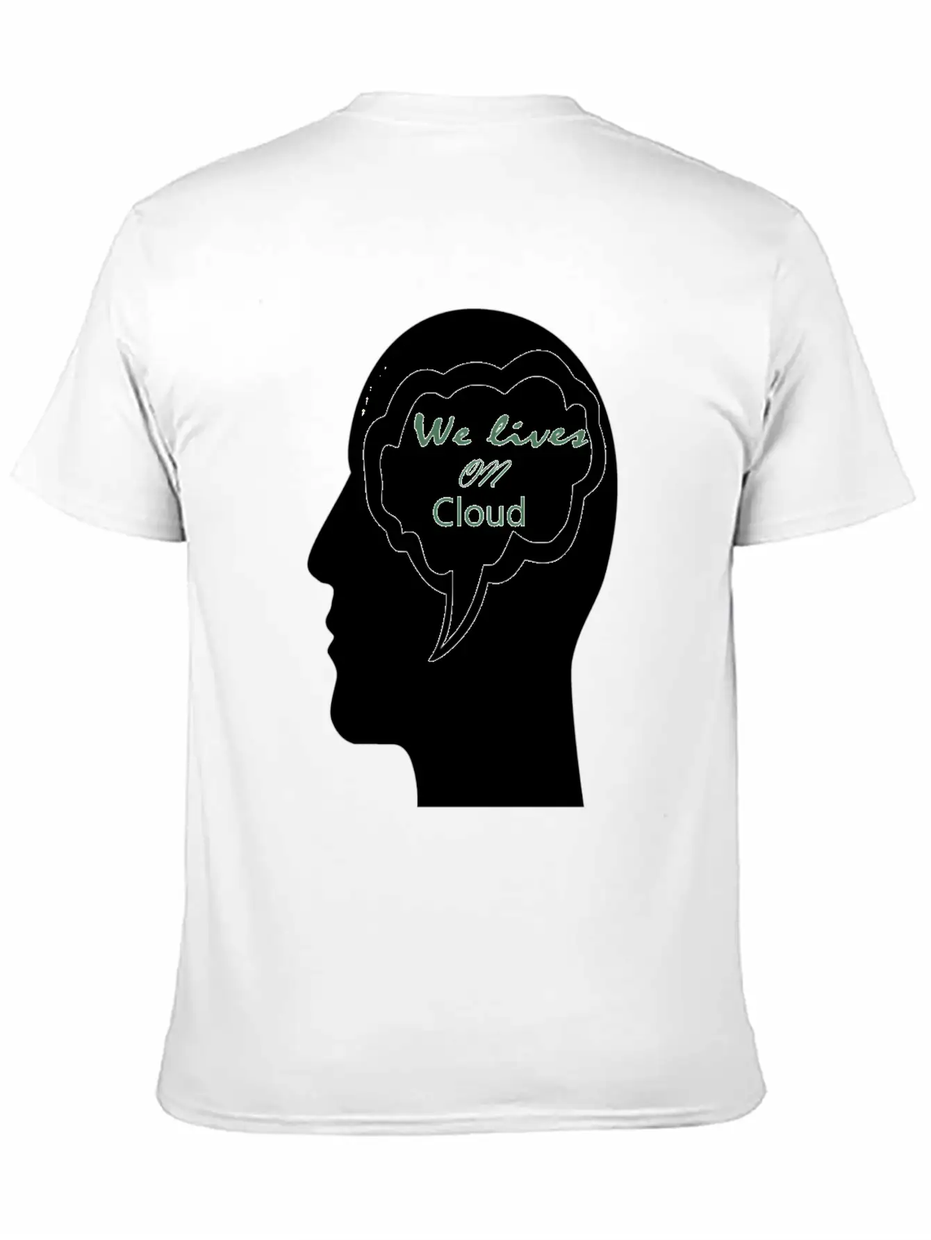 We Lives On Cloud Essential Cotton Tee For Daily Outfits – Unisex Style
