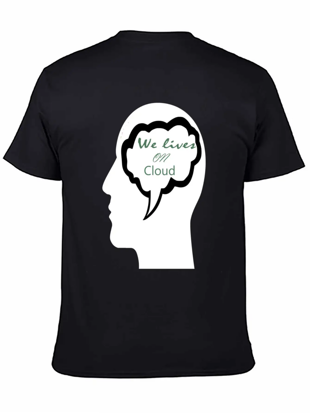 We Lives On Cloud Essential Cotton Tee For Daily Outfits – Unisex Style