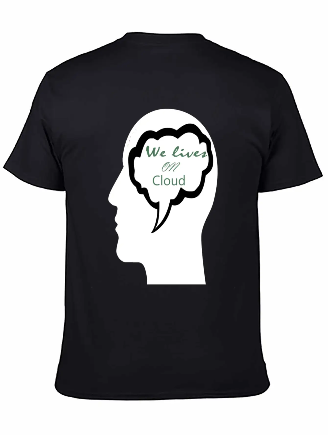 We Lives On Cloud Essential Cotton Tee For Daily Outfits – Unisex Style