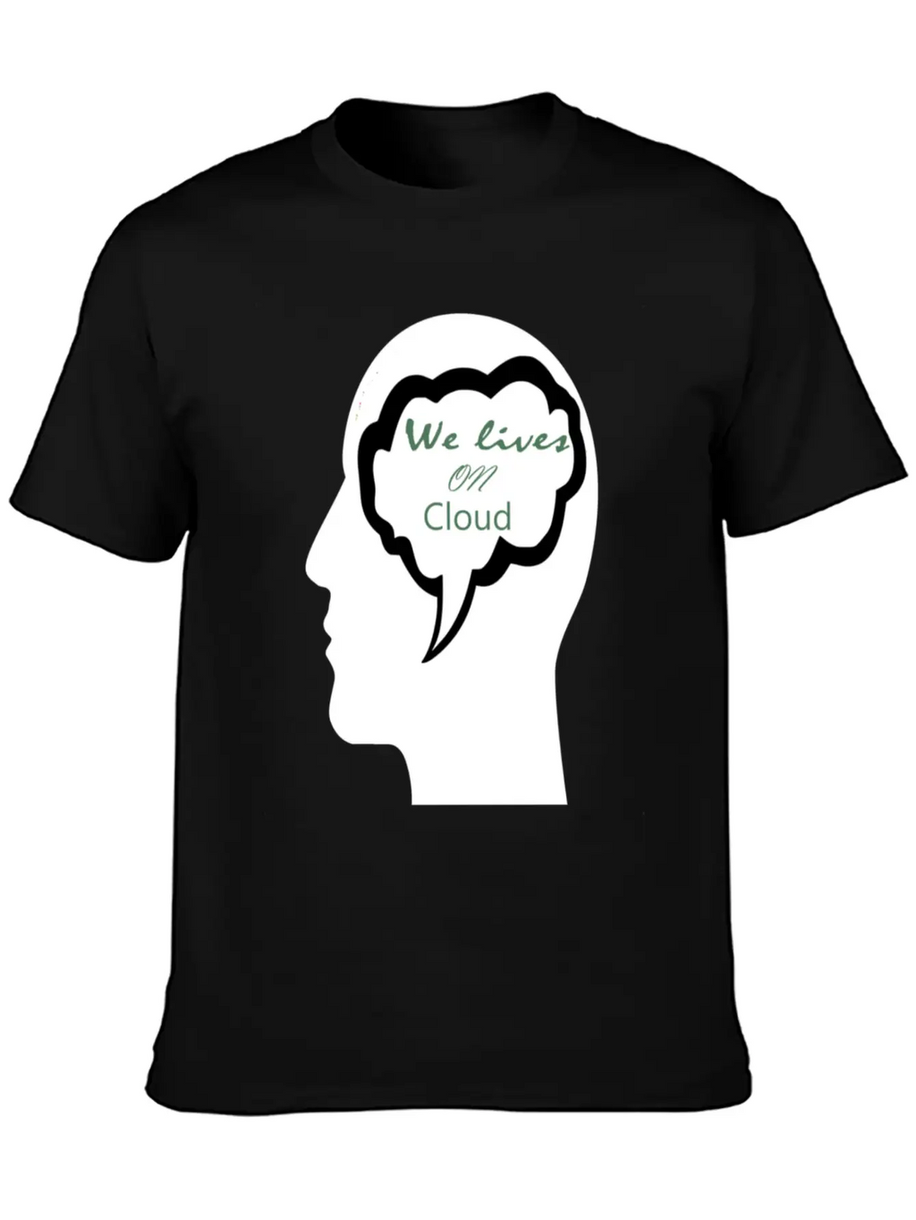 We Lives On Cloud Essential Cotton Tee For Daily Outfits – Unisex Style
