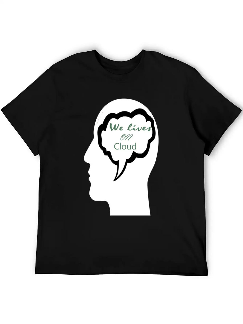 We Lives On Cloud Essential Cotton Tee For Daily Outfits – Unisex Style