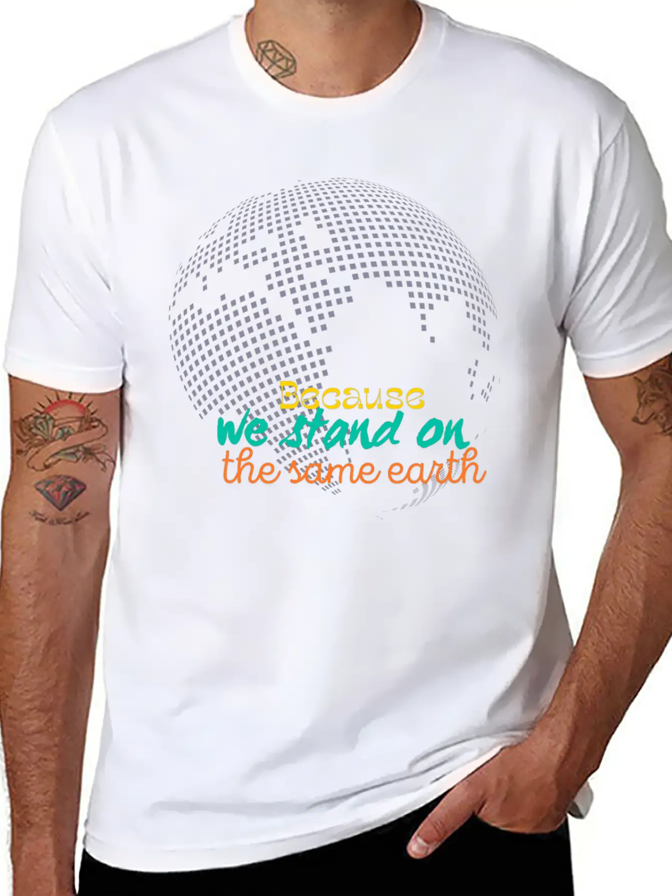 We Stan On The Same Earth Classic Cotton Tee – Unisex Comfort For Any Season