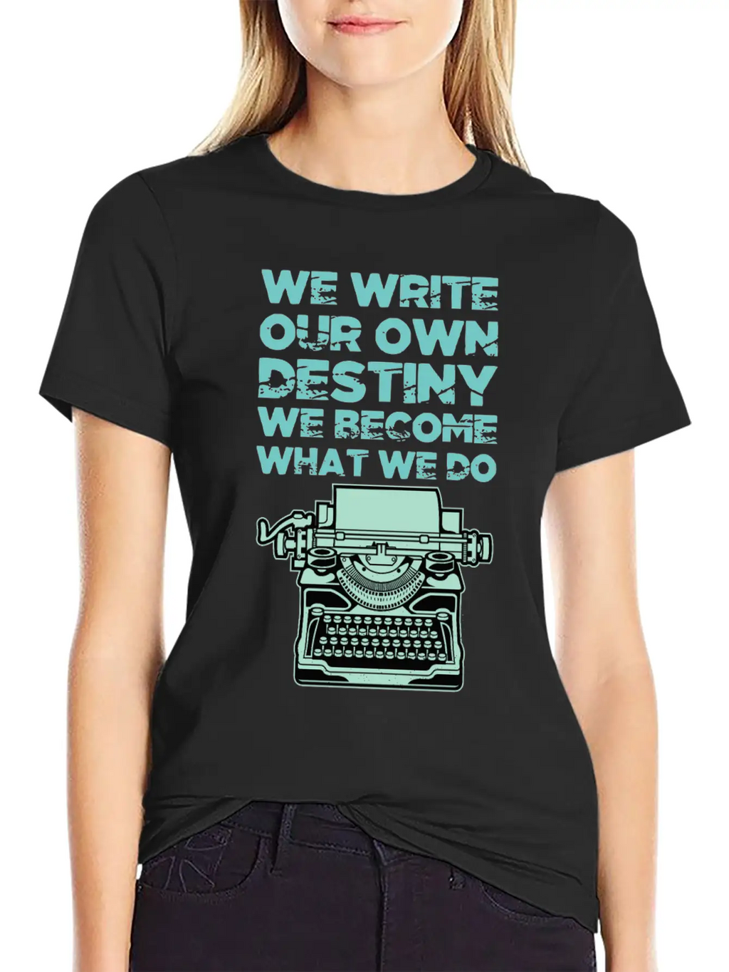 We Write Our Own Destiny Shadows Of Thoughts Gift Stylish Everyday T-Shirt – Unisex Basic Cotton Tee
