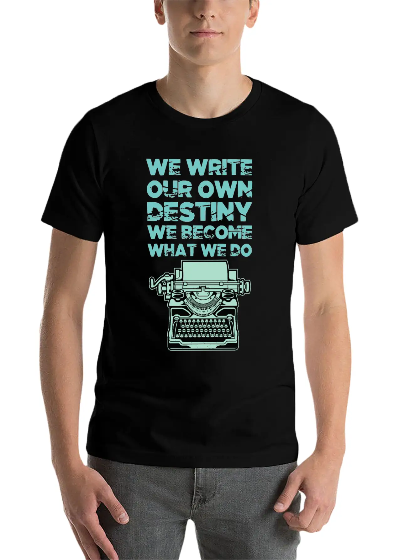 We Write Our Own Destiny Shadows Of Thoughts Gift Stylish Everyday T-Shirt – Unisex Basic Cotton Tee