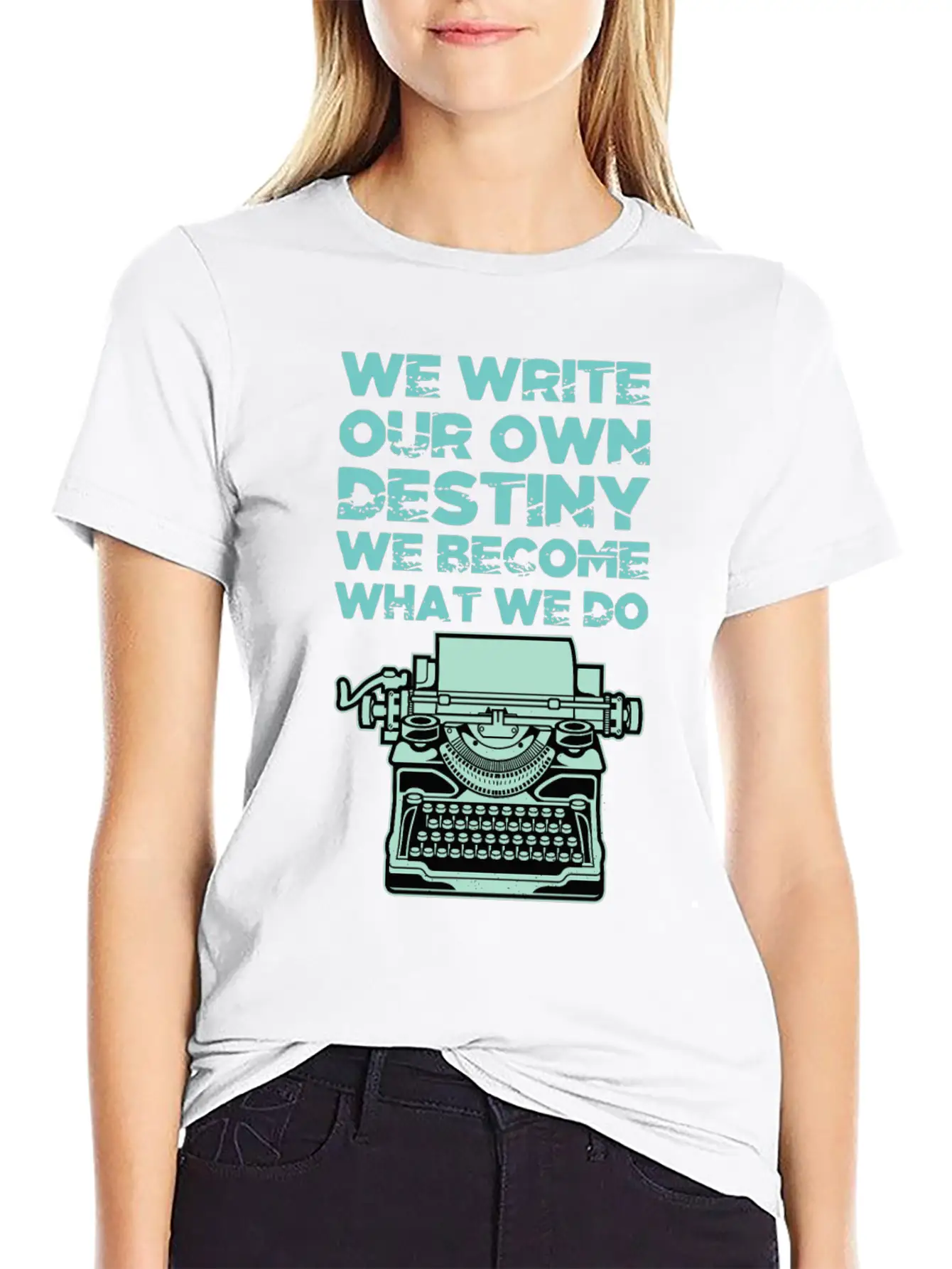 We Write Our Own Destiny Shadows Of Thoughts Gift Stylish Everyday T-Shirt – Unisex Basic Cotton Tee