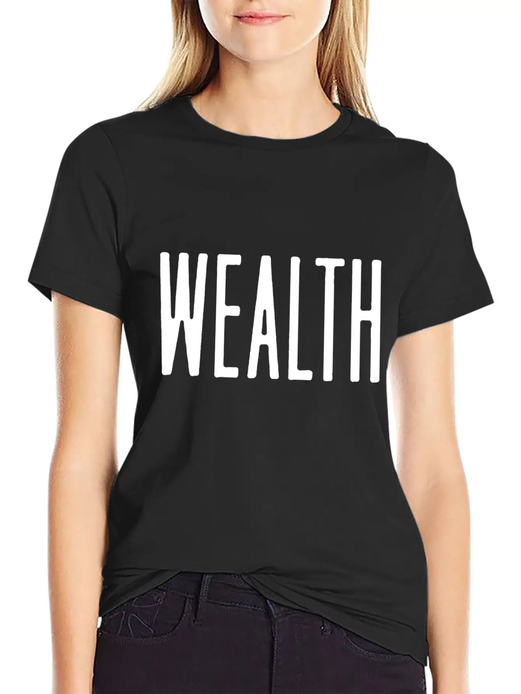 Wealth Quote Style Unisex Casual T-Shirt – Clean Design For Daily Comfort
