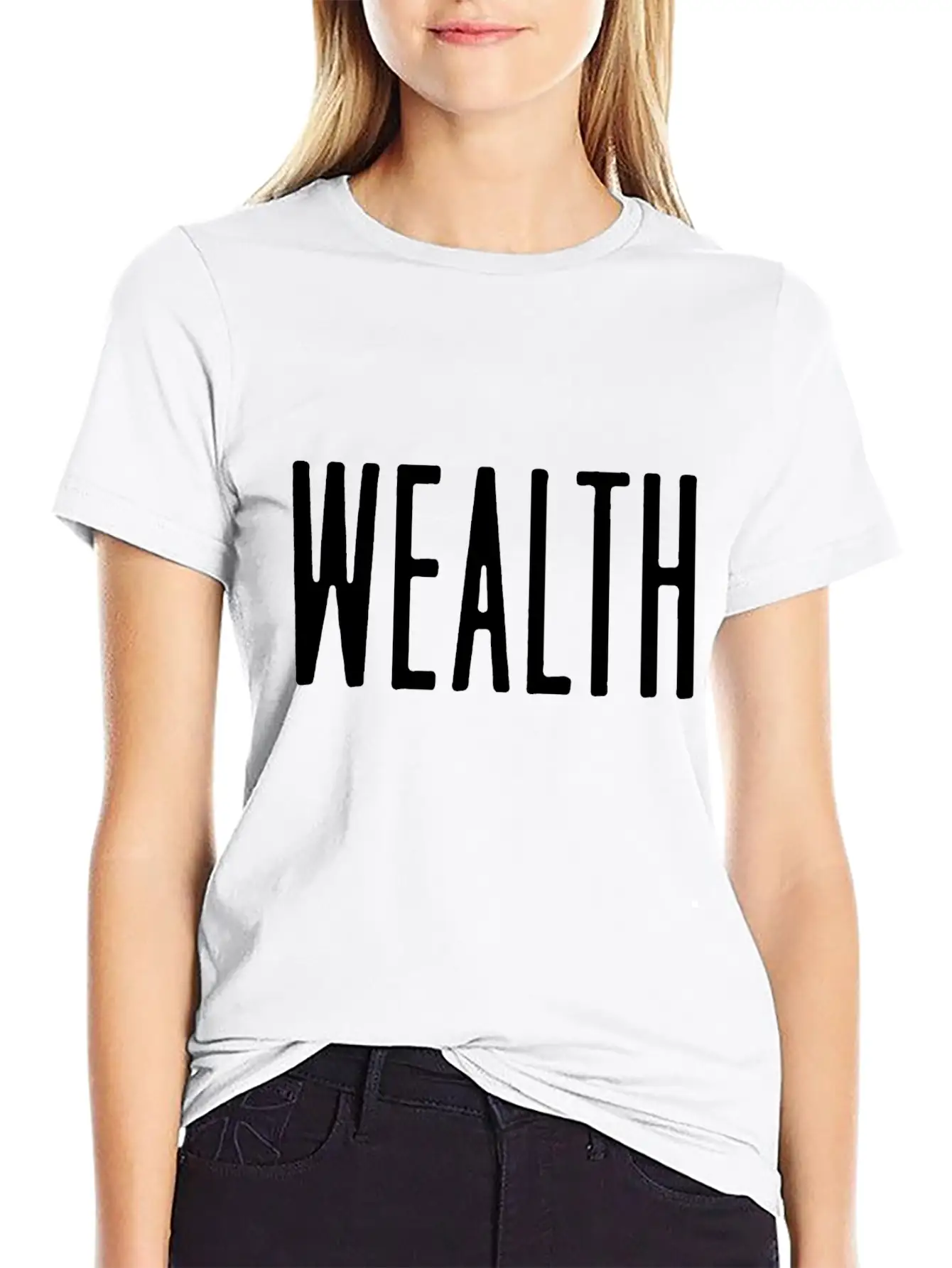 Wealth Quote Style Unisex Casual T-Shirt – Clean Design For Daily Comfort