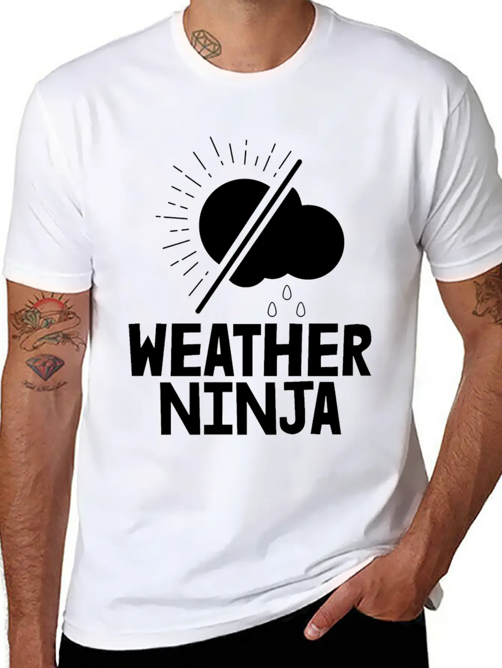 Weather Ninja Relaxed Everyday Tee – Lightweight And Durable Cotton