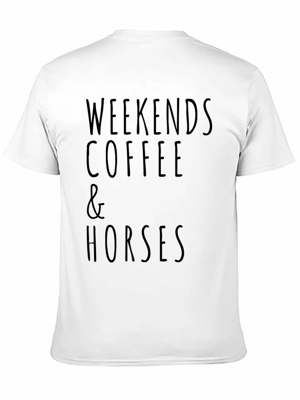 Weekends Coffee Horses Horse Lover Gift Modern Fit Casual T-Shirt – Clean And Versatile Design