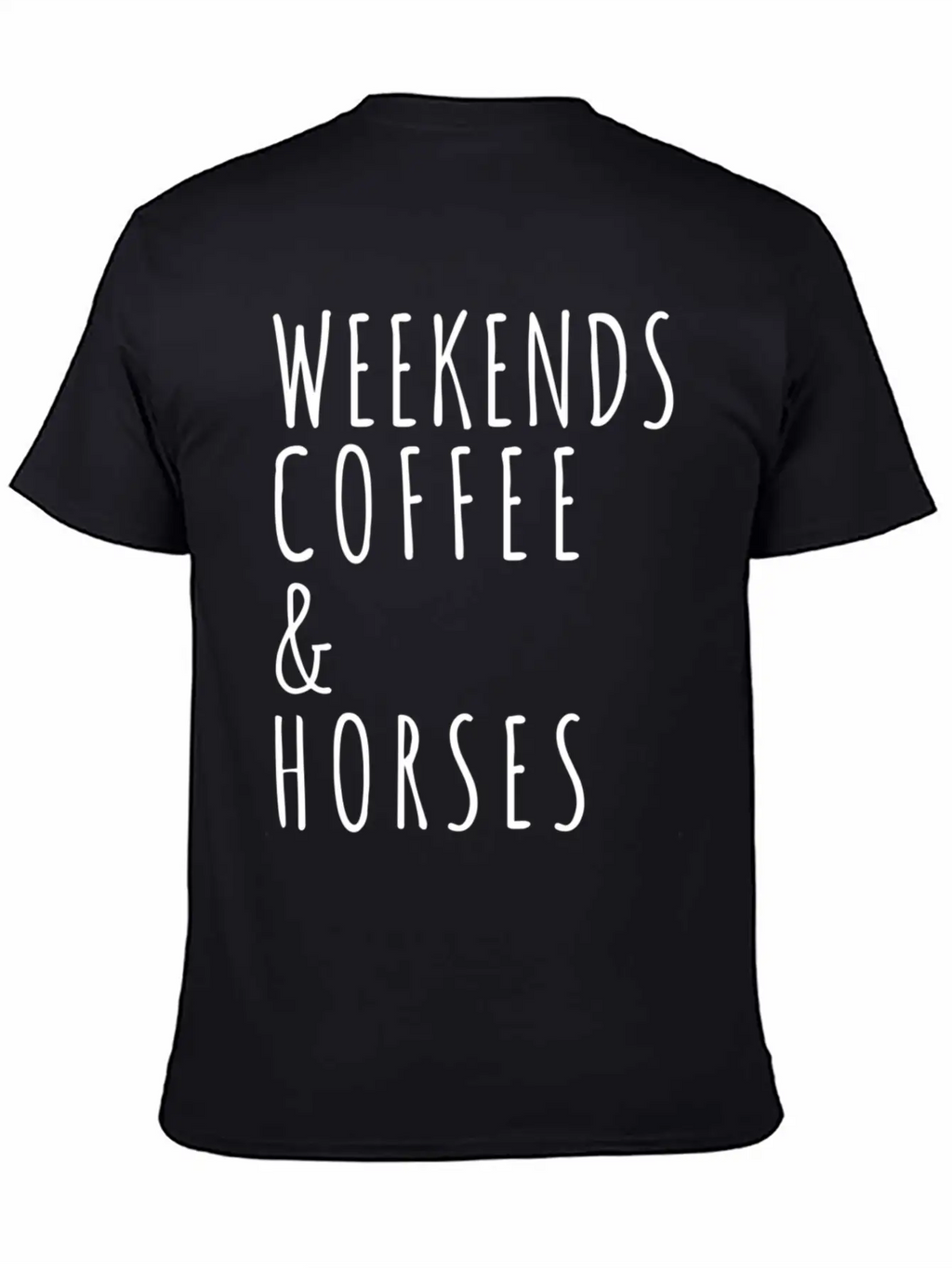 Weekends Coffee Horses Horse Lover Gift Modern Fit Casual T-Shirt – Clean And Versatile Design