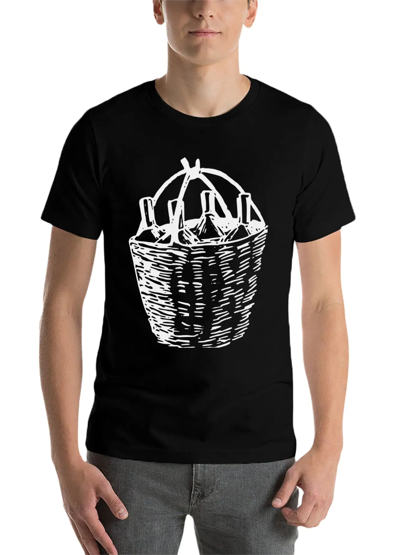 Wein Wine Flasche Glas Bottle Barrels Glasses23 Unisex Casual T-Shirt – Clean Design For Daily Comfort
