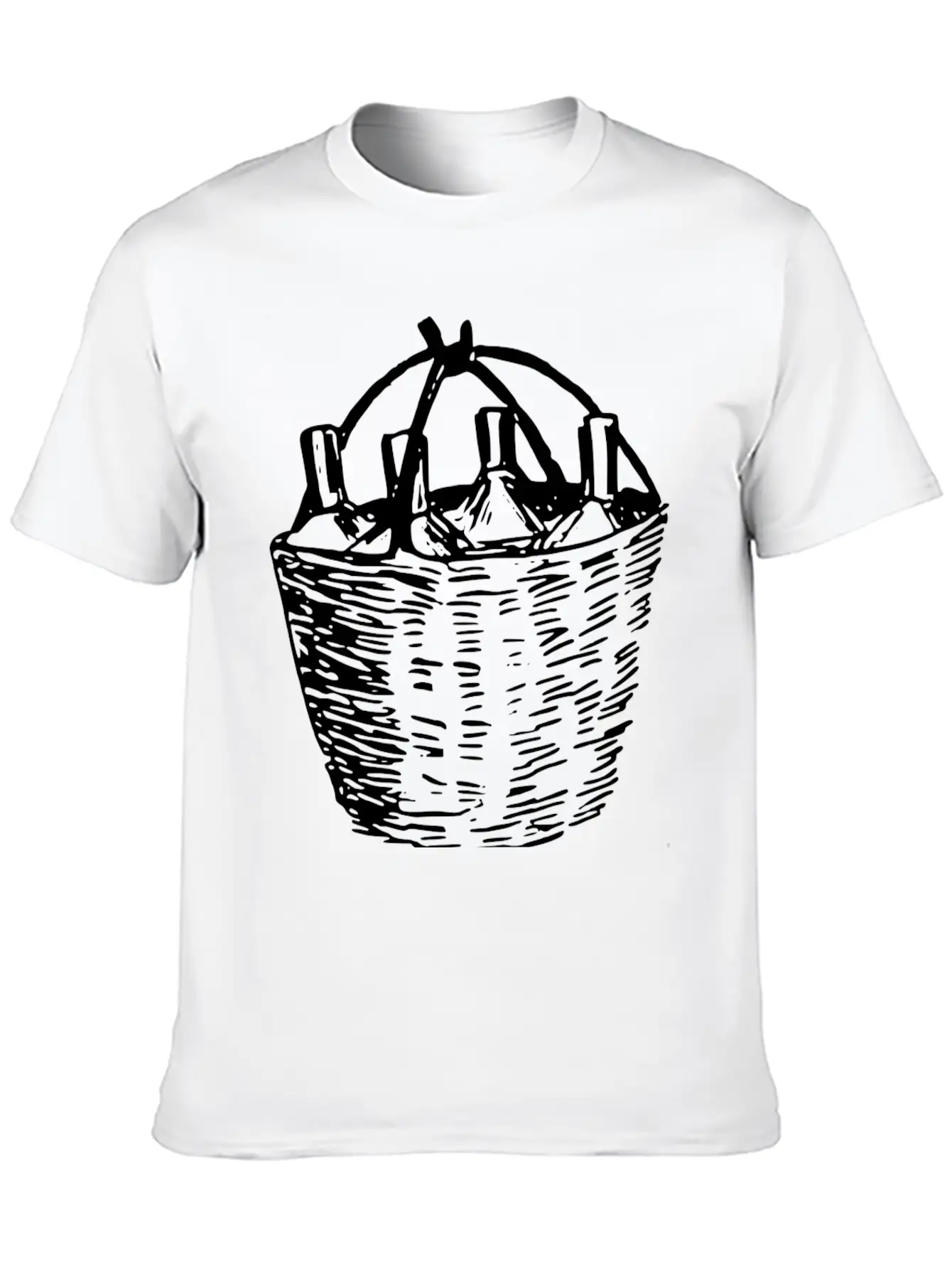 Wein Wine Flasche Glas Bottle Barrels Glasses23 Unisex Casual T-Shirt – Clean Design For Daily Comfort