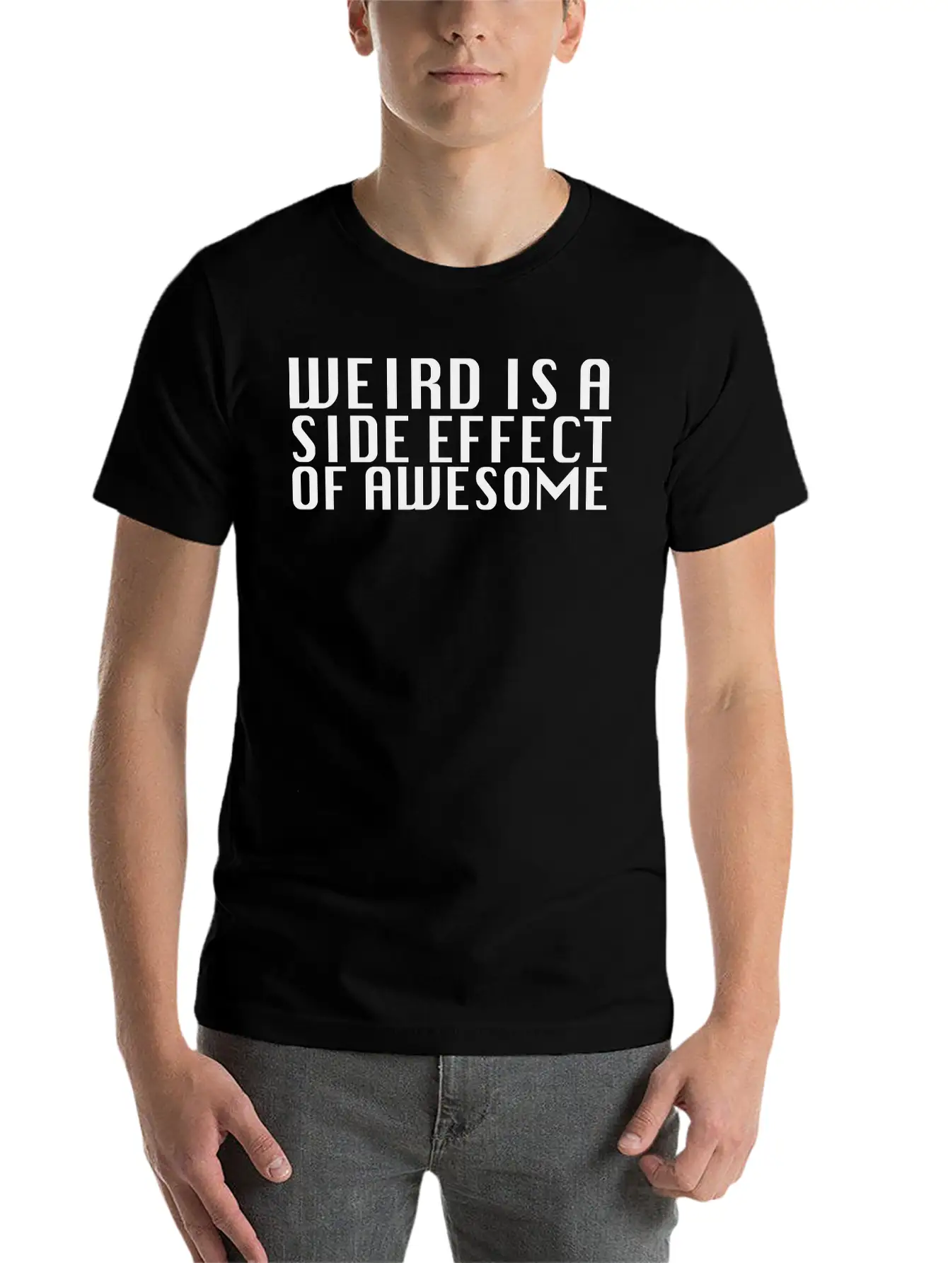 Weird Is A Side Effect Essential Unisex Summer Tee – Soft Cotton Casual Fit