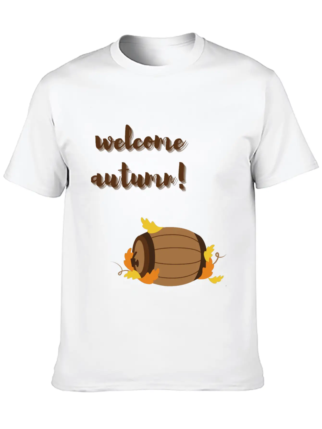 Welcome Autumn Breathable Graphic T-Shirt – Perfect For Casual Days