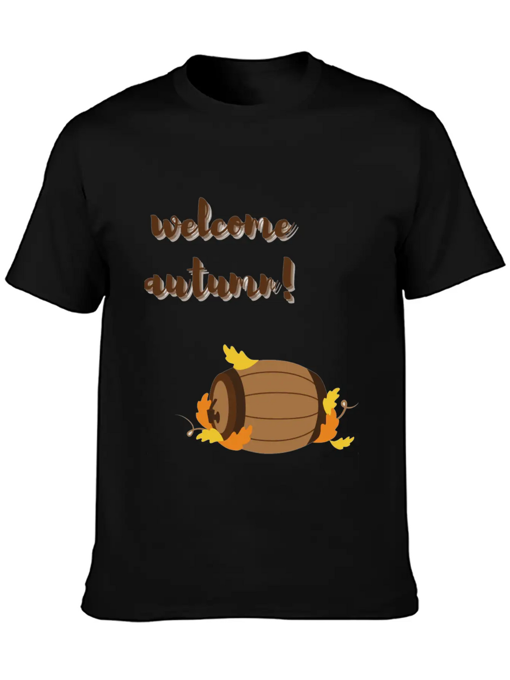 Welcome Autumn Breathable Graphic T-Shirt – Perfect For Casual Days