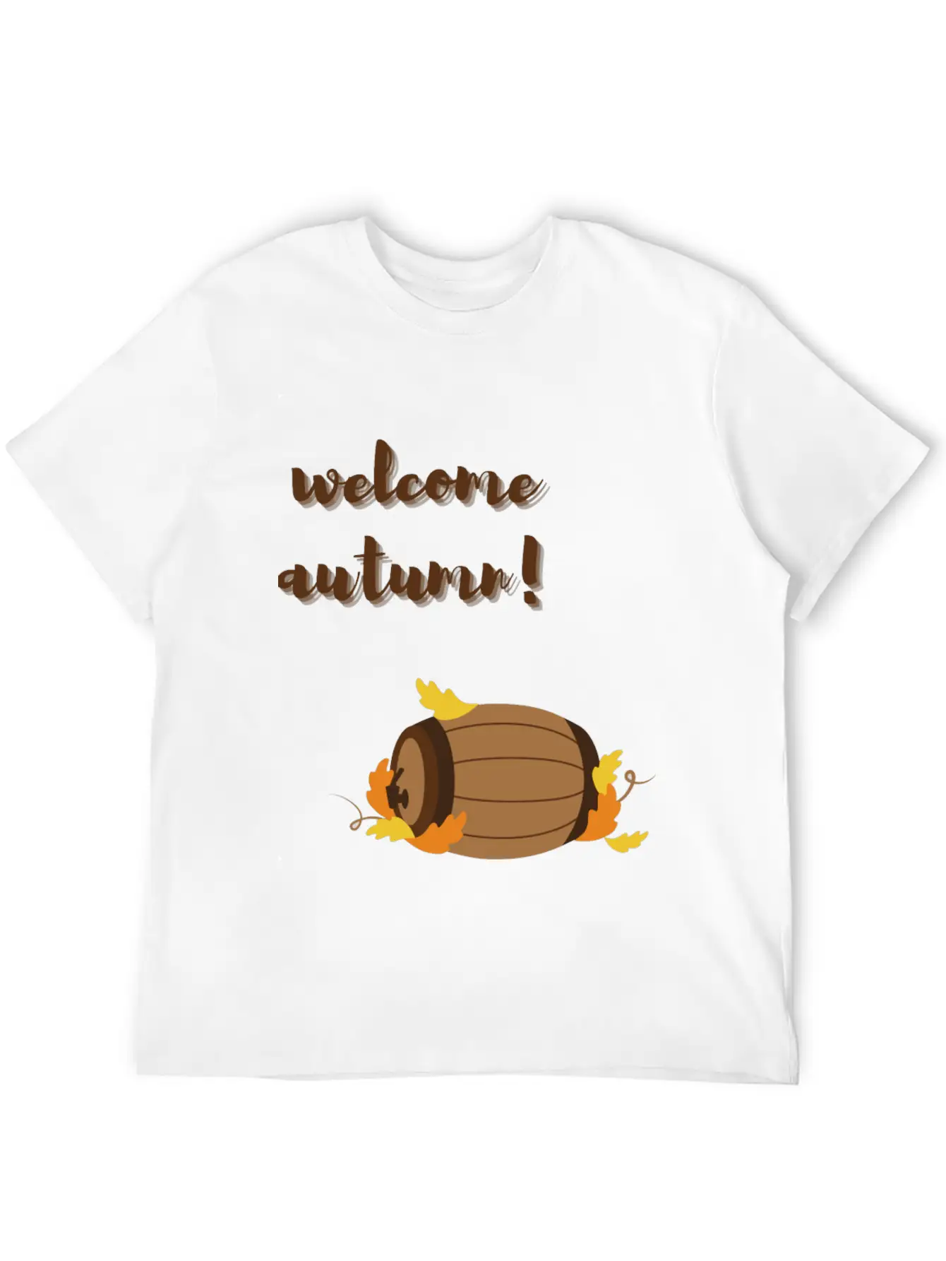 Welcome Autumn Breathable Graphic T-Shirt – Perfect For Casual Days