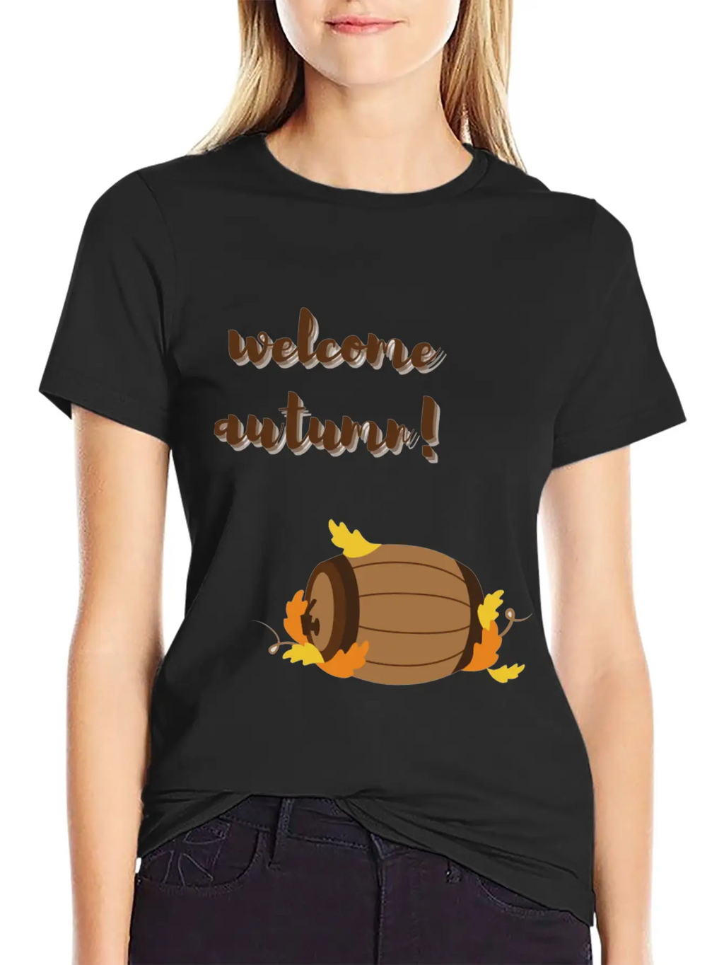 Welcome Autumn Breathable Graphic T-Shirt – Perfect For Casual Days