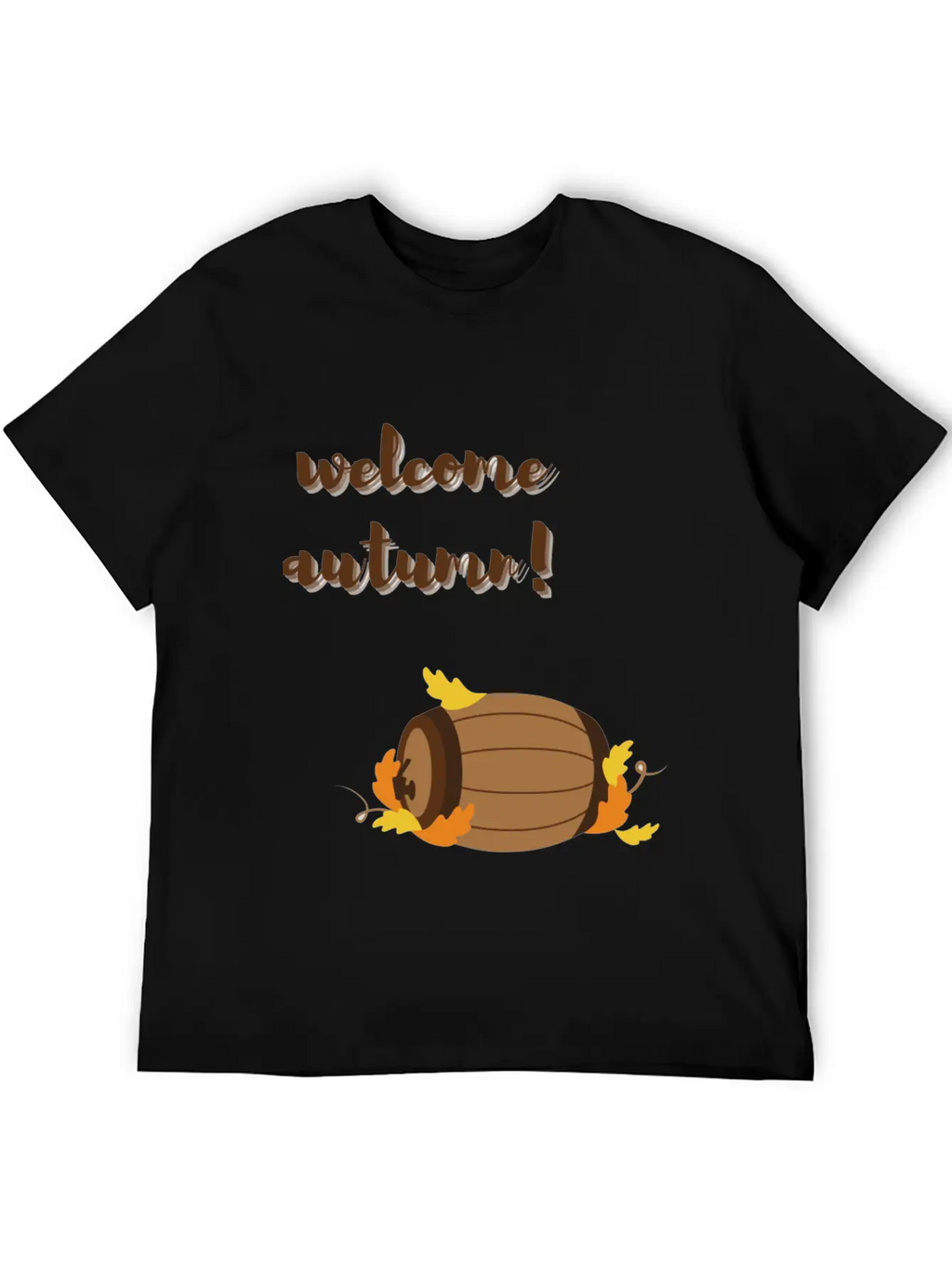 Welcome Autumn Breathable Graphic T-Shirt – Perfect For Casual Days