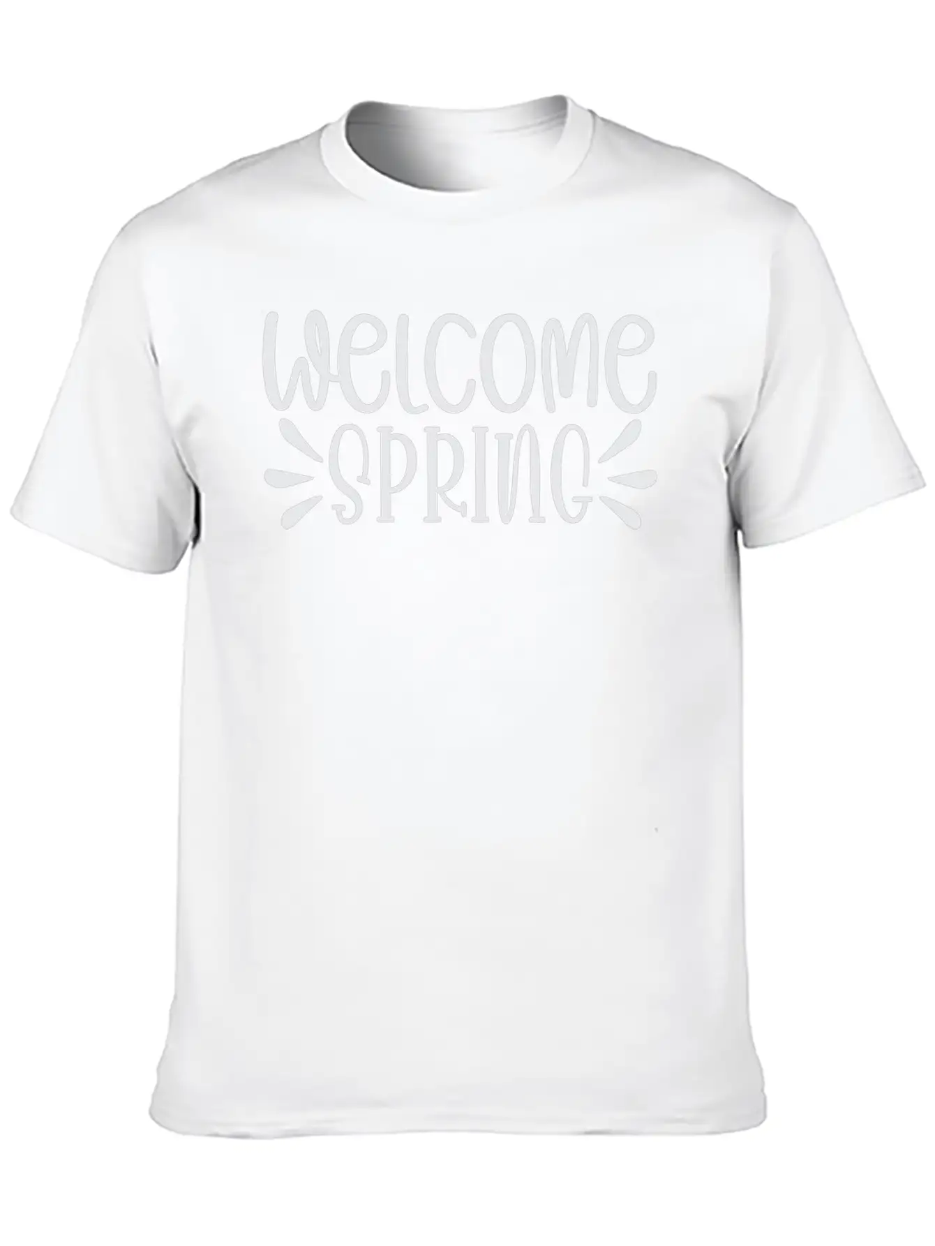 WELCOME Spring Shirt Basic Graphic T-Shirt – Daily Comfort In Soft Cotton
