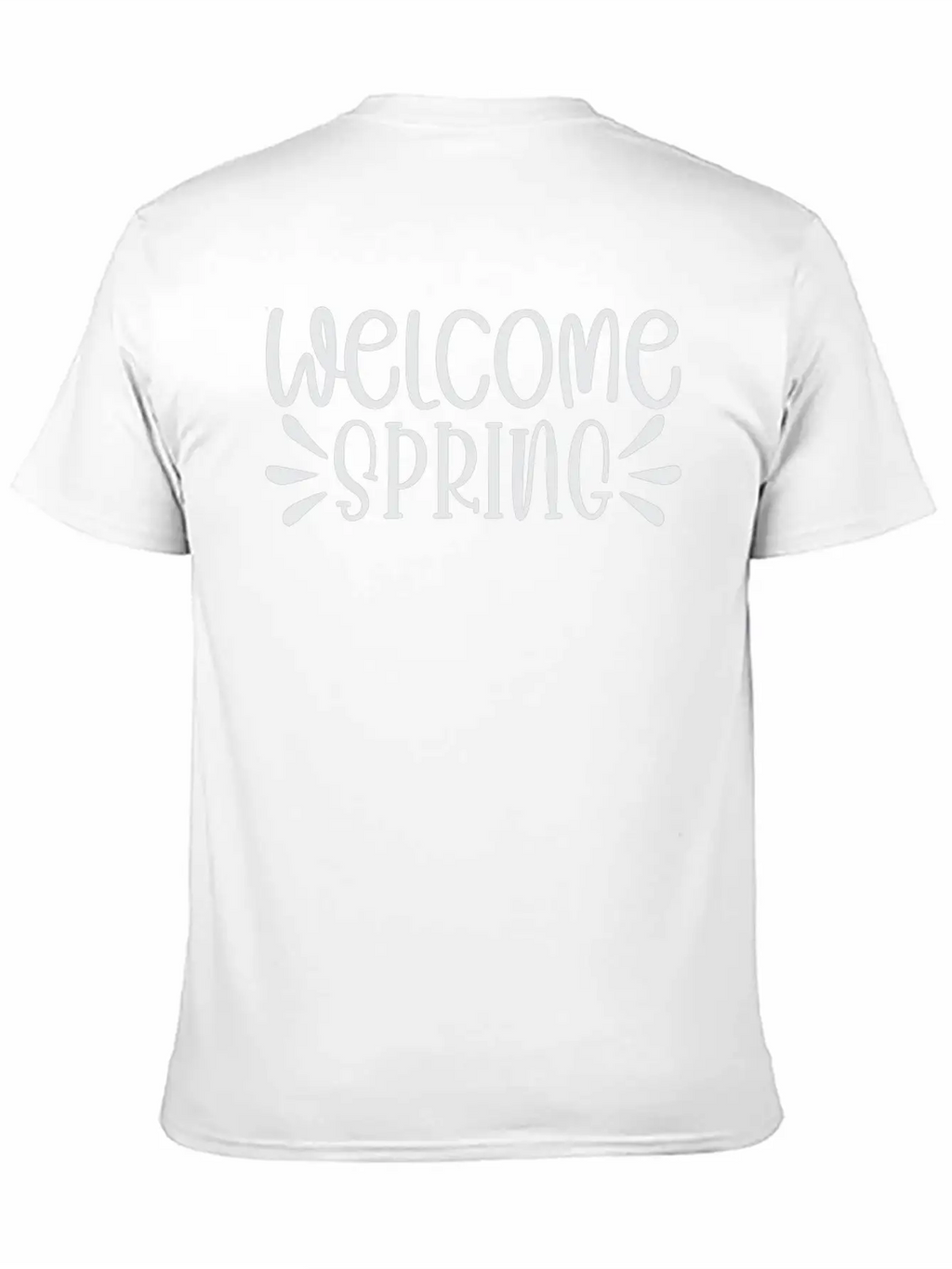 WELCOME Spring Shirt Basic Graphic T-Shirt – Daily Comfort In Soft Cotton
