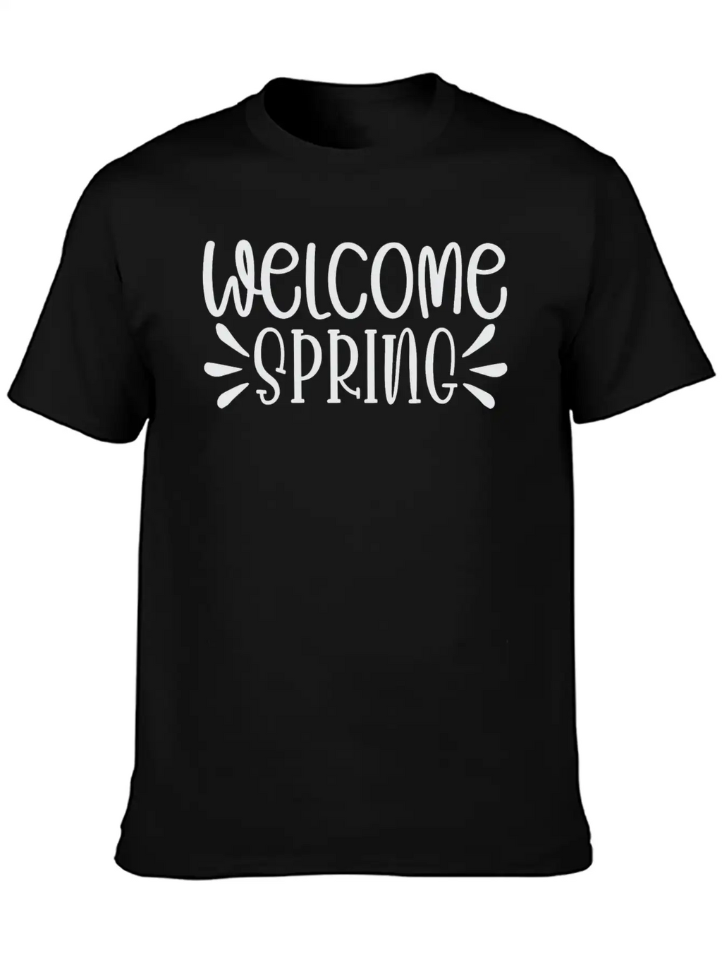 WELCOME Spring Shirt Basic Graphic T-Shirt – Daily Comfort In Soft Cotton