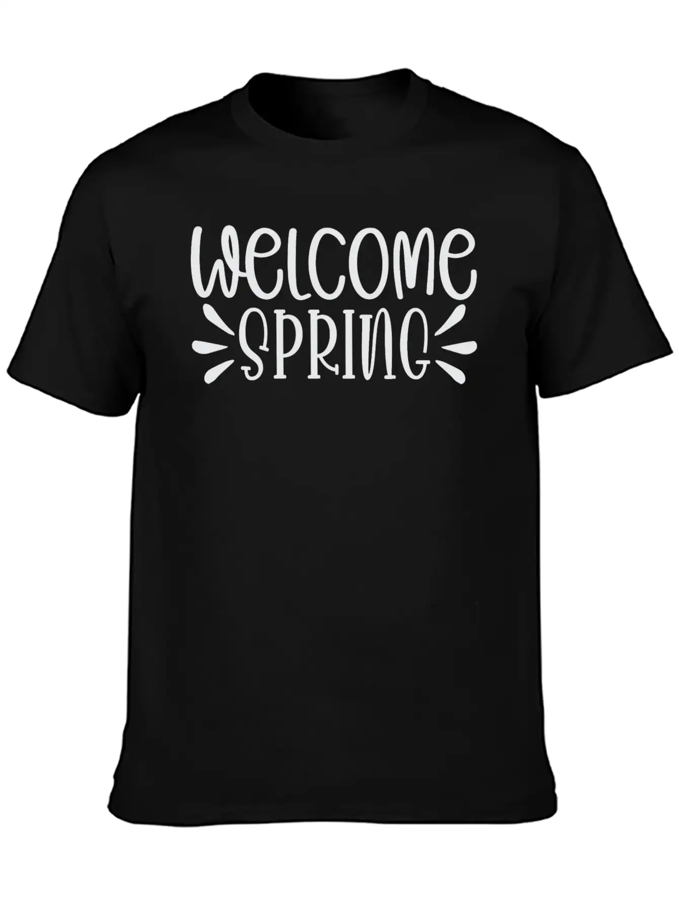 WELCOME Spring Shirt Basic Graphic T-Shirt – Daily Comfort In Soft Cotton