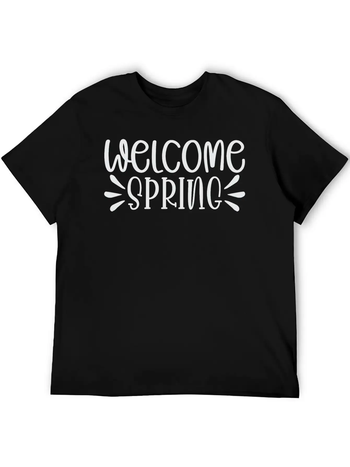 WELCOME Spring Shirt Basic Graphic T-Shirt – Daily Comfort In Soft Cotton