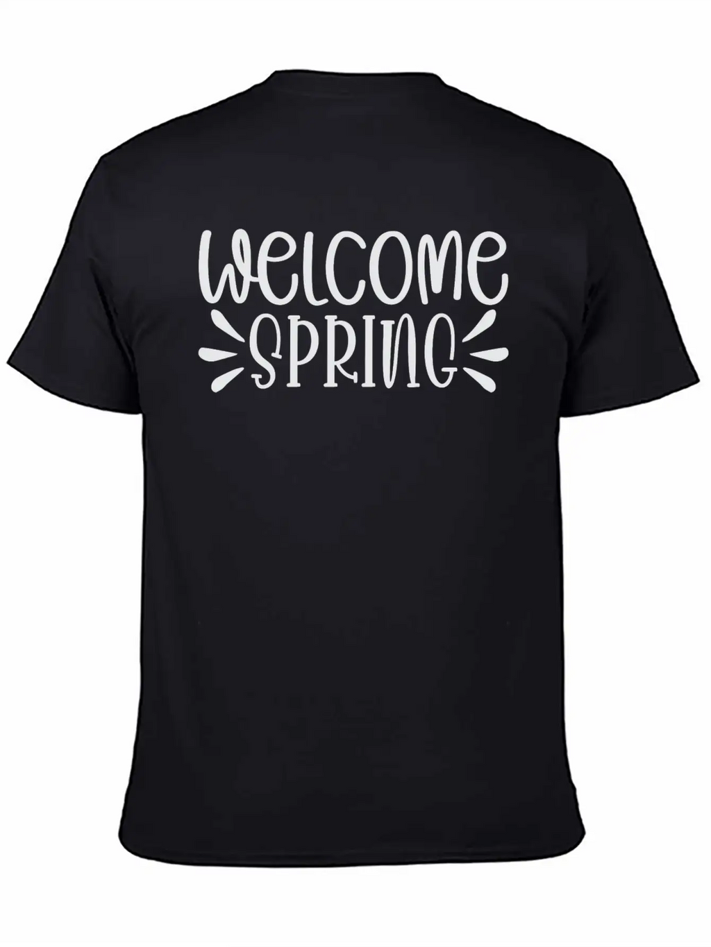 WELCOME Spring Shirt Basic Graphic T-Shirt – Daily Comfort In Soft Cotton