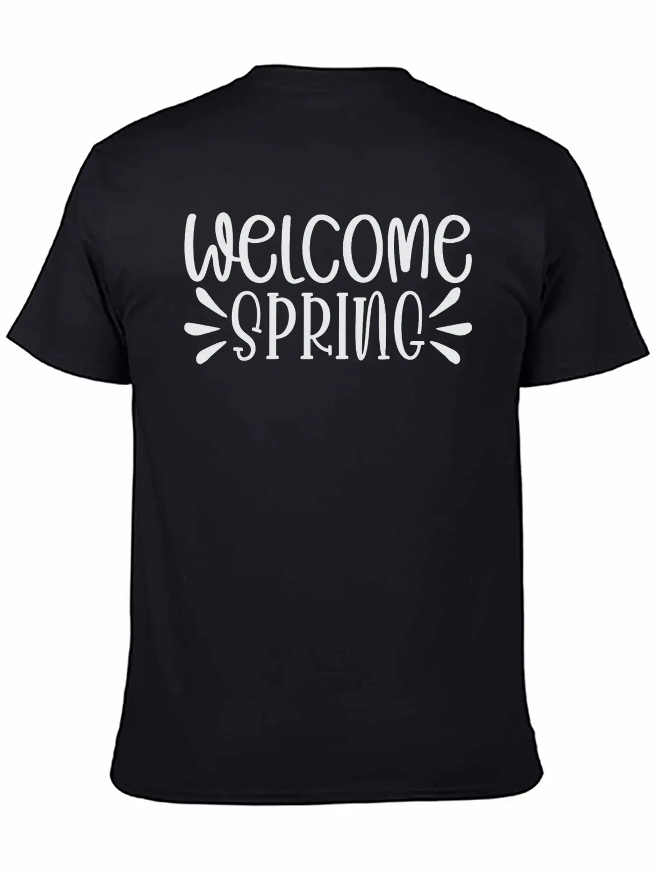 WELCOME Spring Shirt Basic Graphic T-Shirt – Daily Comfort In Soft Cotton