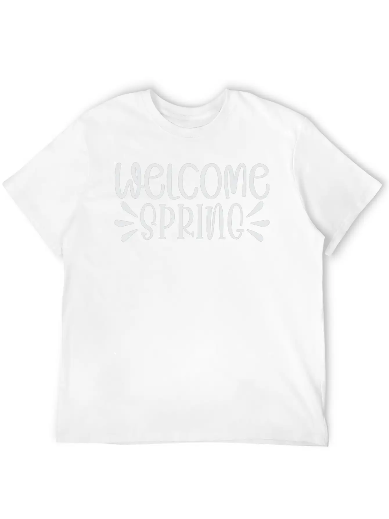 WELCOME Spring Shirt Basic Graphic T-Shirt – Daily Comfort In Soft Cotton