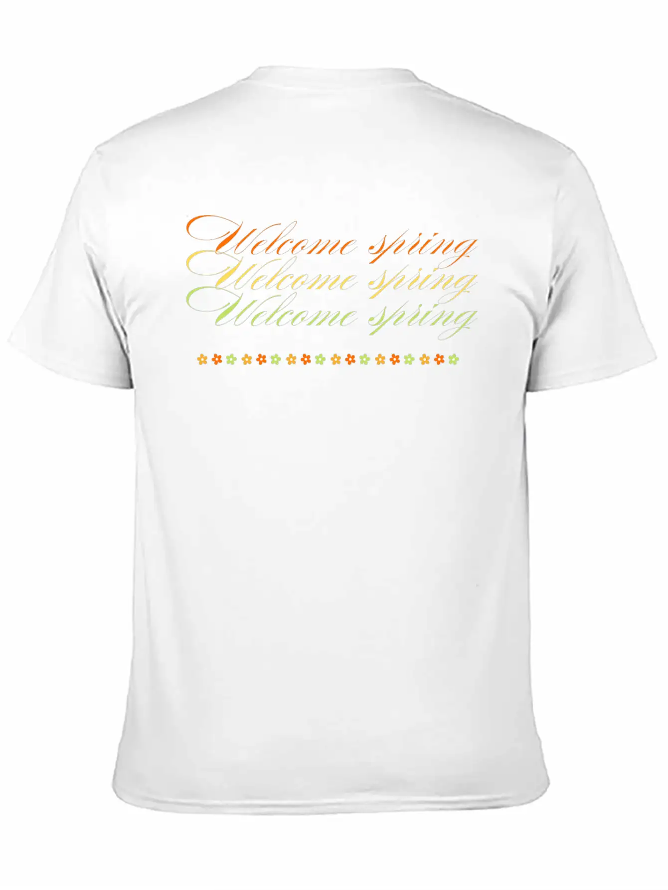Welcome Spring Unisex Casual T-Shirt – Clean Design For Daily Comfort