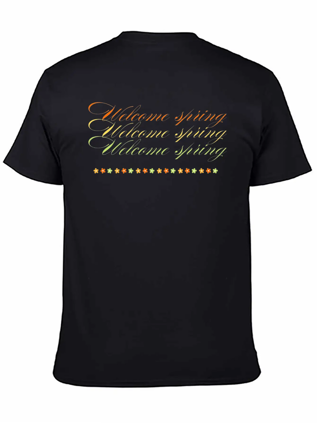 Welcome Spring Unisex Casual T-Shirt – Clean Design For Daily Comfort