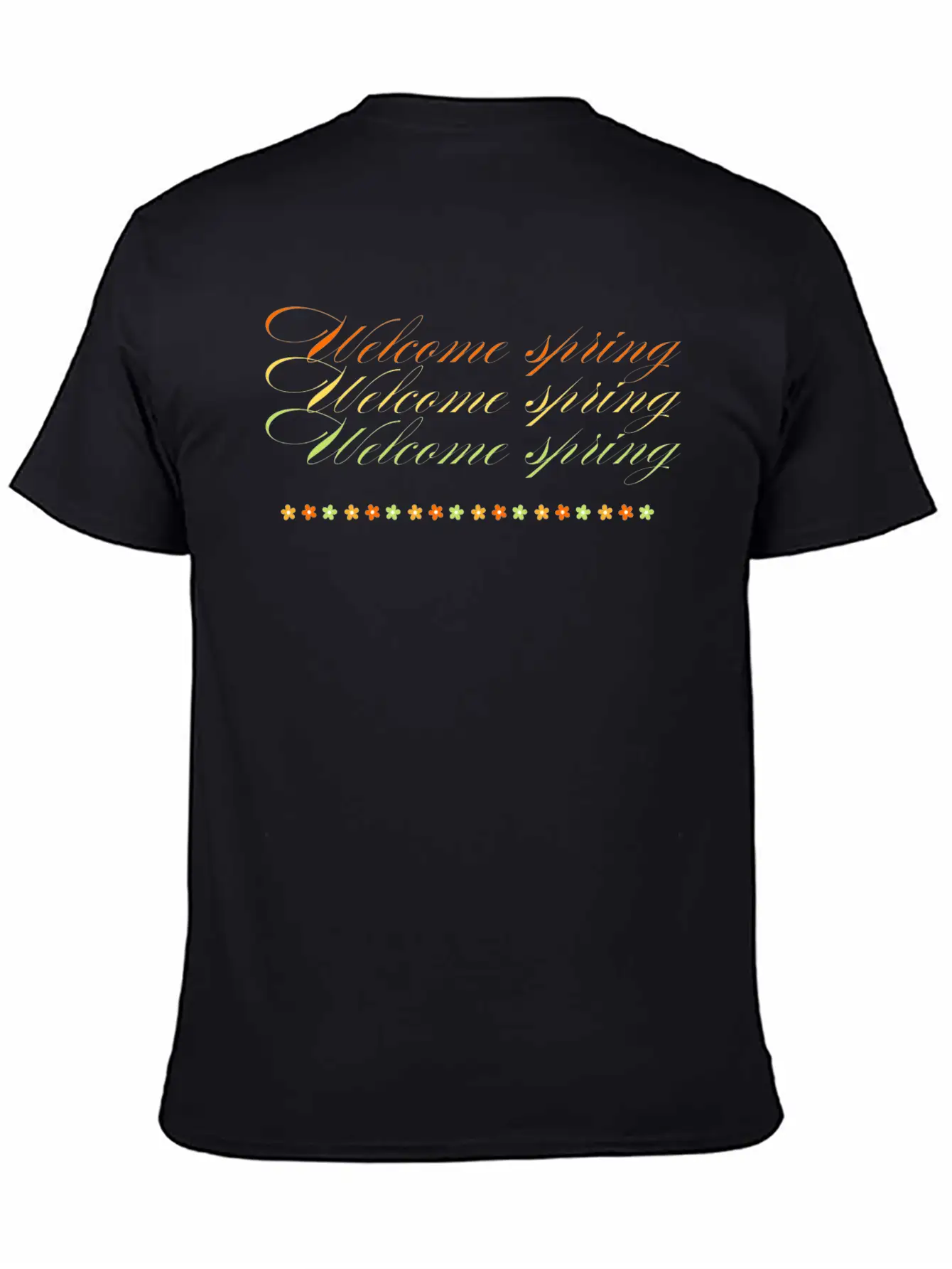 Welcome Spring Unisex Casual T-Shirt – Clean Design For Daily Comfort
