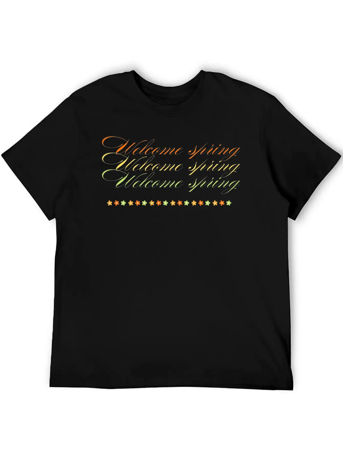 Welcome Spring Unisex Casual T-Shirt – Clean Design For Daily Comfort