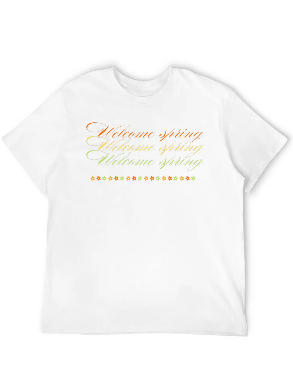 Welcome Spring Unisex Casual T-Shirt – Clean Design For Daily Comfort