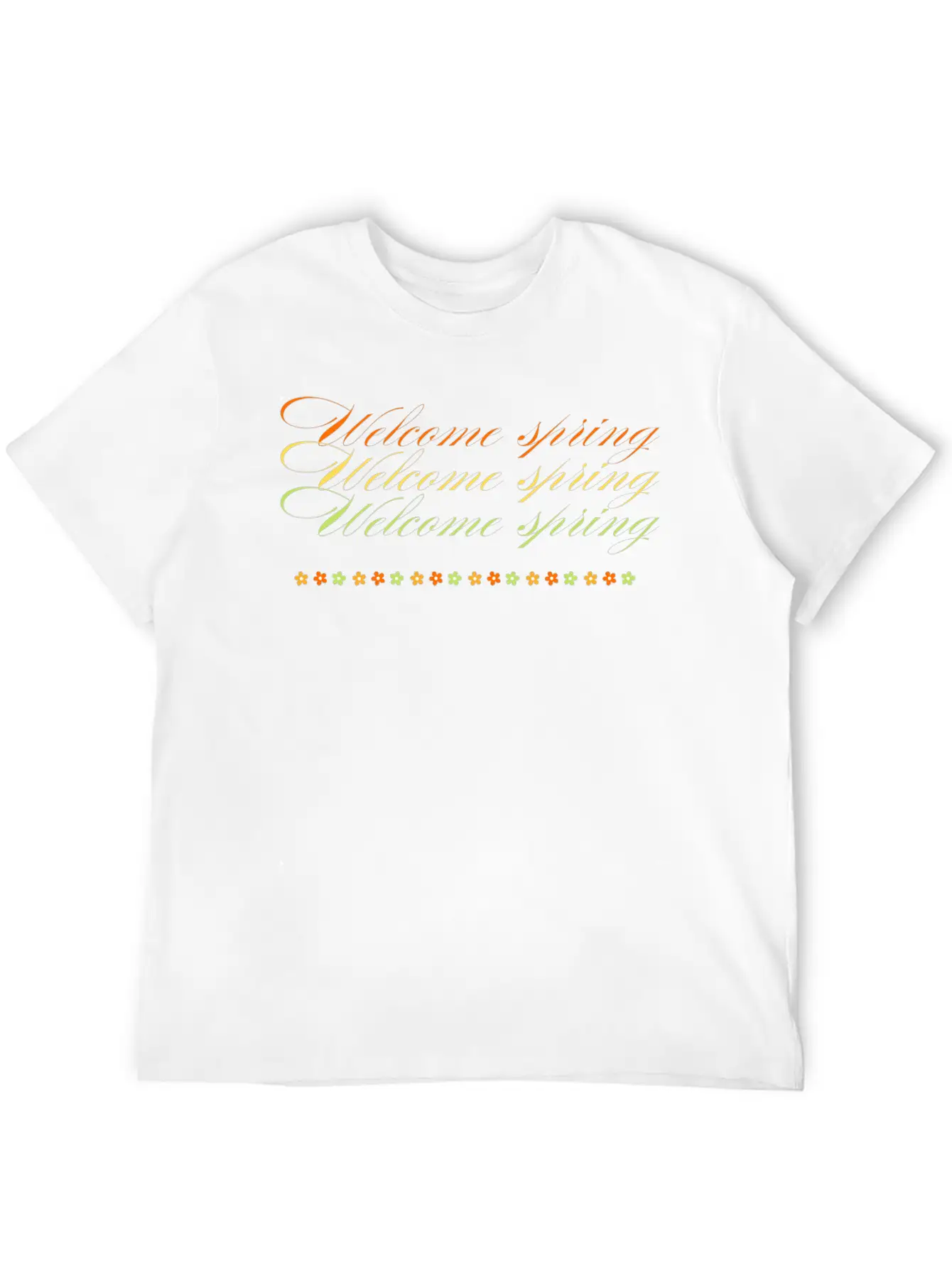 Welcome Spring Unisex Casual T-Shirt – Clean Design For Daily Comfort