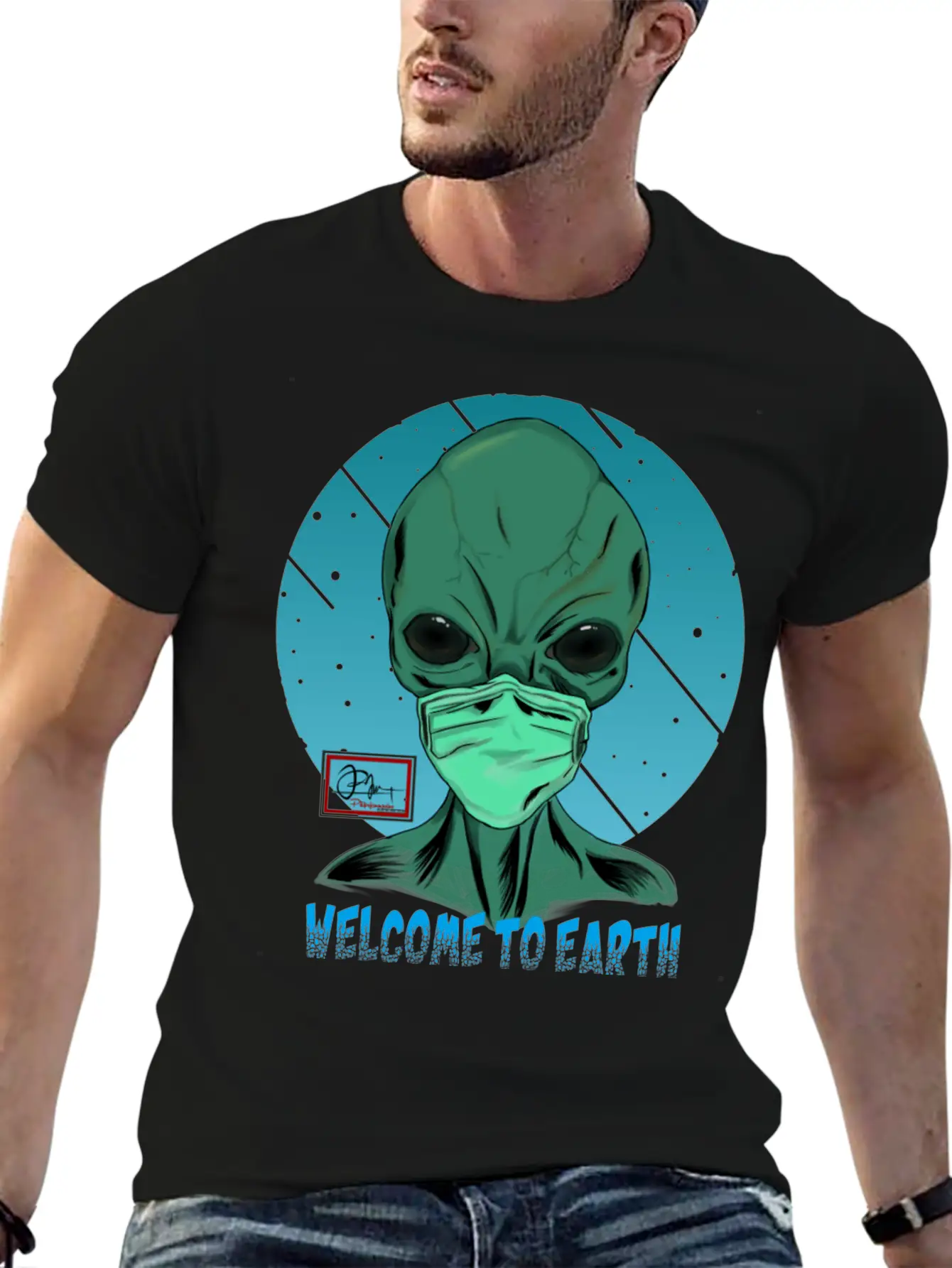 Welcome To Earth Breathable Graphic T-Shirt – Perfect For Casual Days