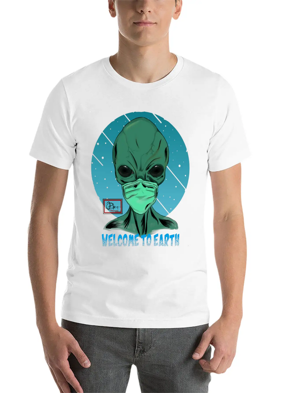 Welcome To Earth Breathable Graphic T-Shirt – Perfect For Casual Days