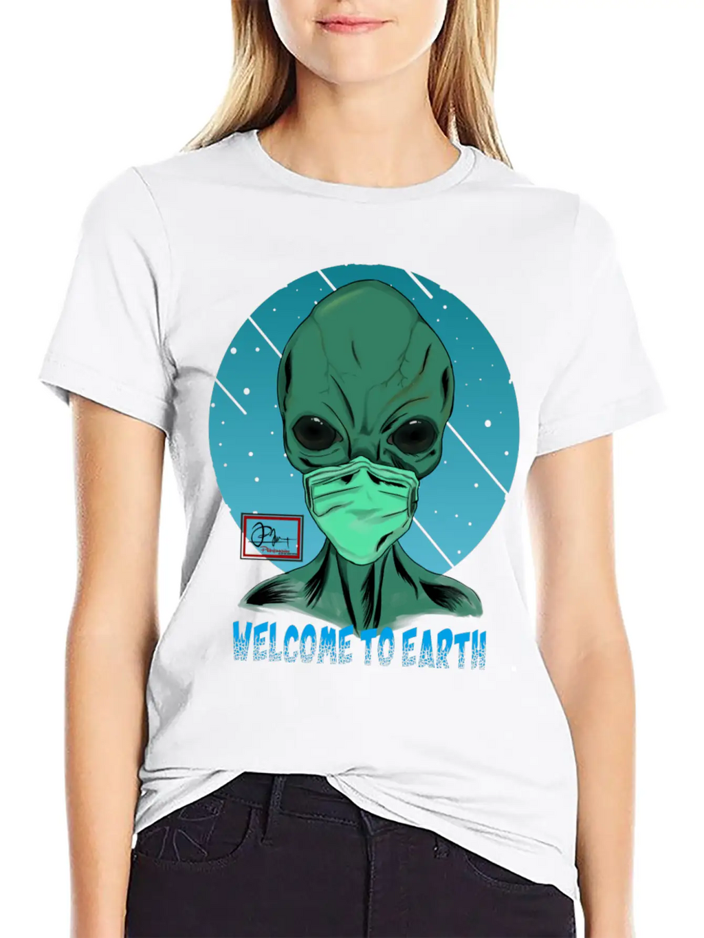 Welcome To Earth Breathable Graphic T-Shirt – Perfect For Casual Days