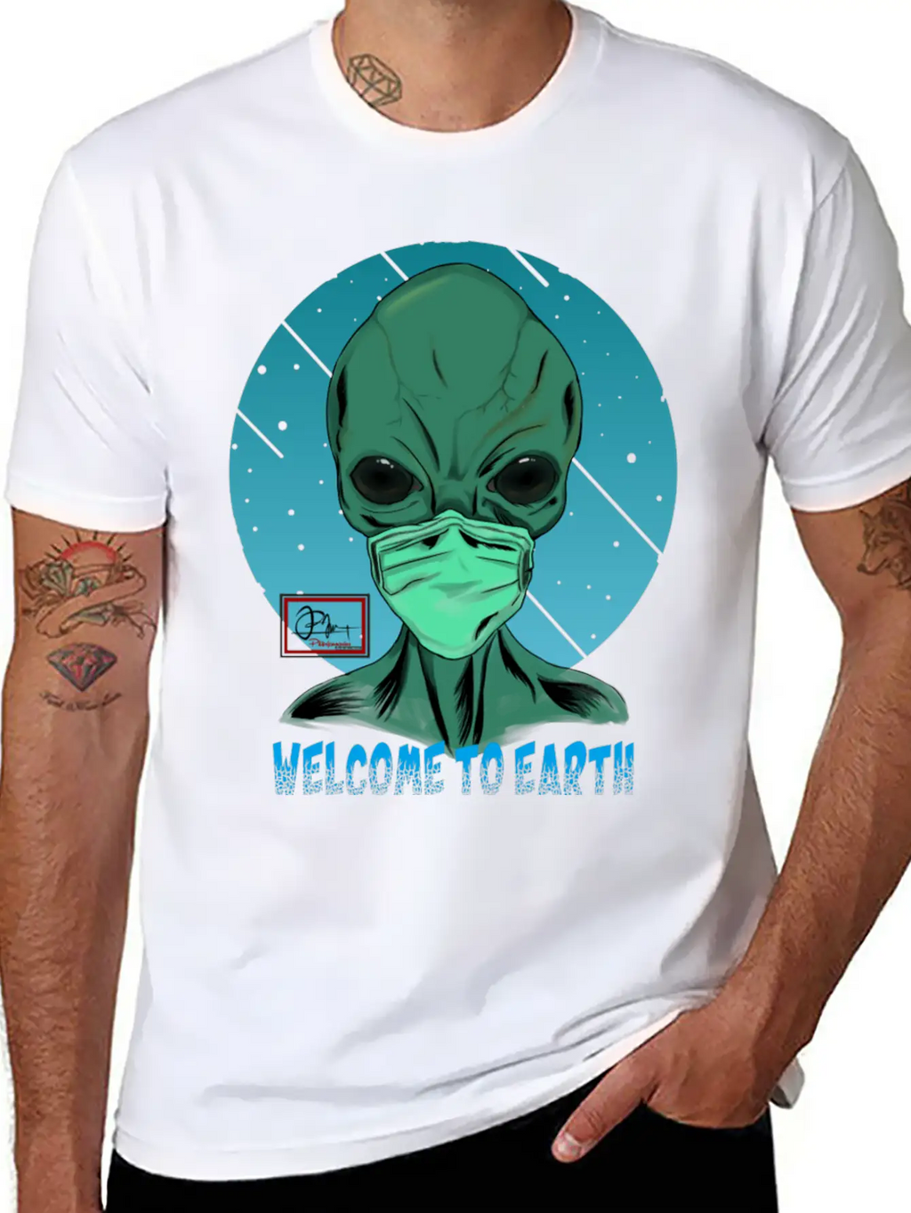 Welcome To Earth Breathable Graphic T-Shirt – Perfect For Casual Days